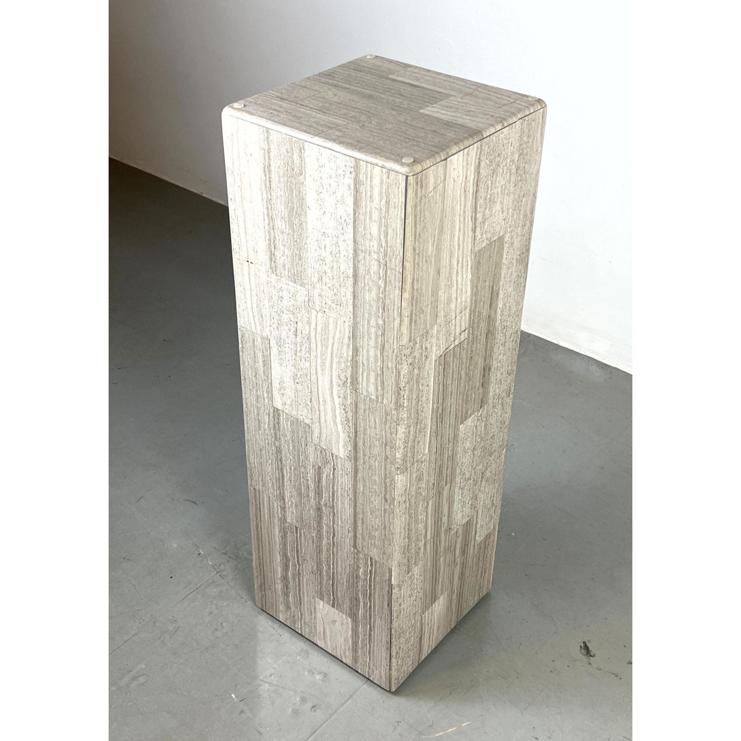 Tessellated Marble Pedestal Stand 2b8f26