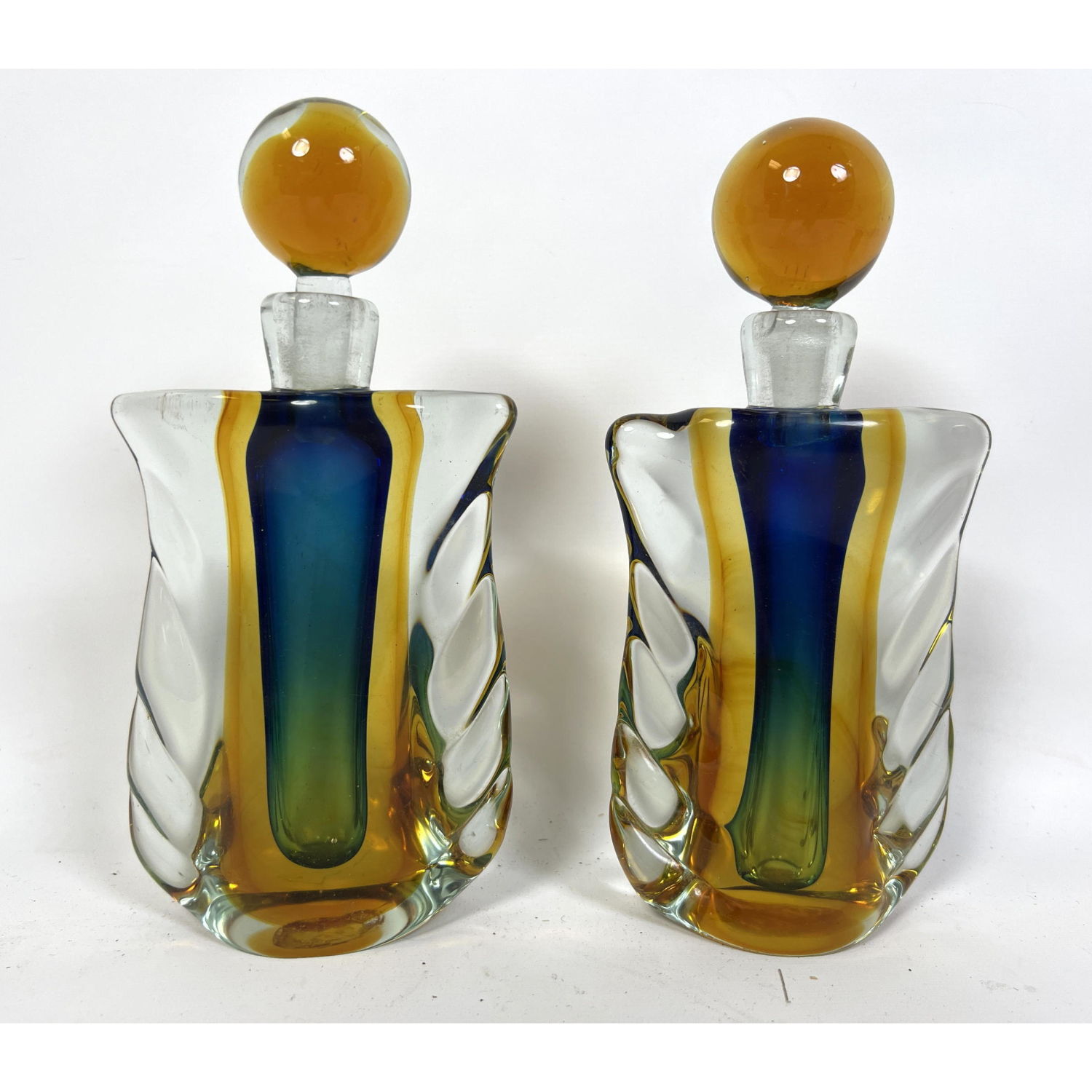 Pair Mid century Murano perfume