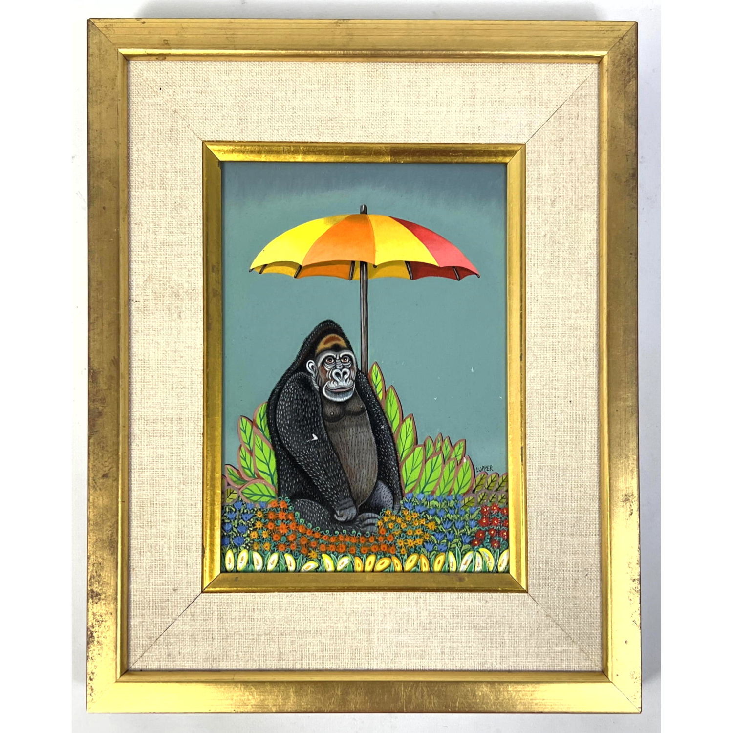 EDWARD LUPPER Gorilla Painting.