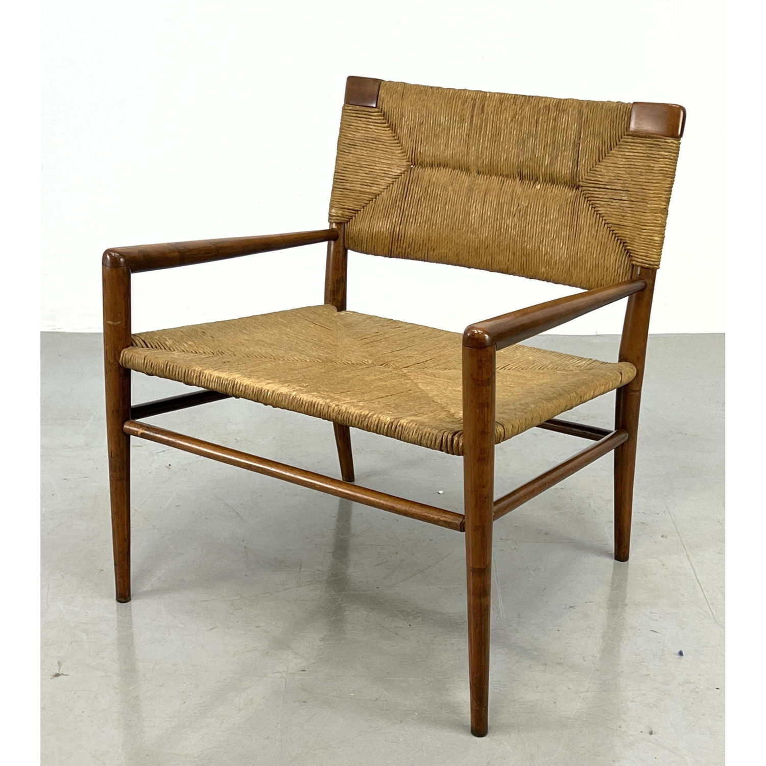 MEL SMILOW Woven Rush Lounge Chair  2b8f77