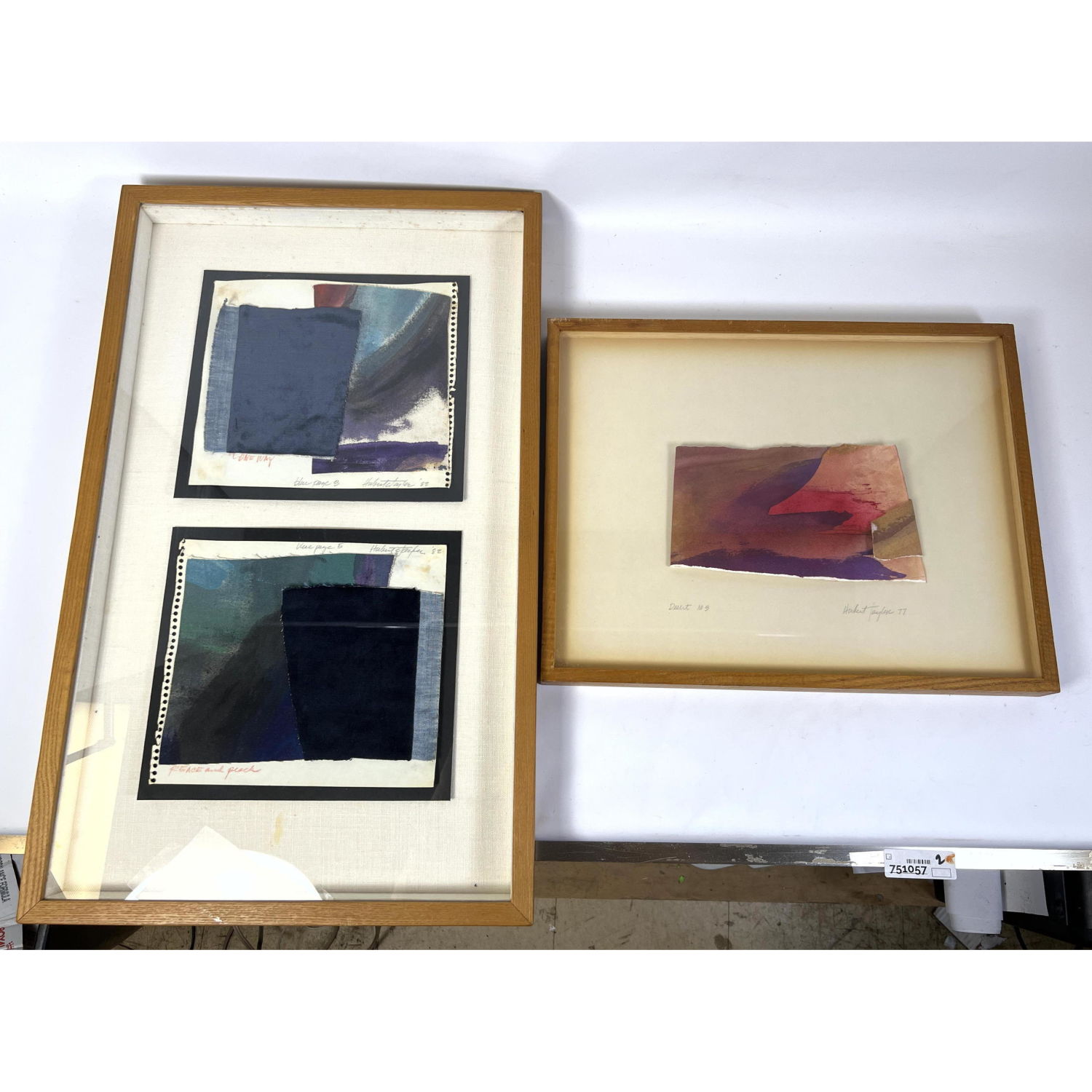 Hubert Taylor, framed art painting-collages
