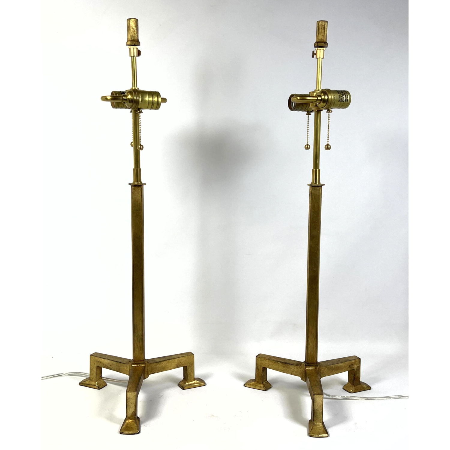 Pr VISUAL COMFORT Tall Brass Table 2b8fd8