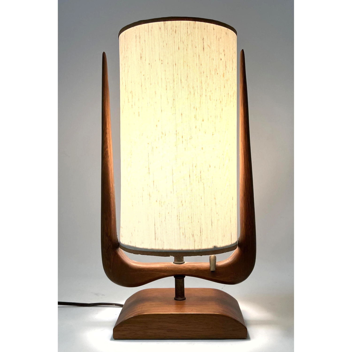 American Modern Walnut Table Lamp.