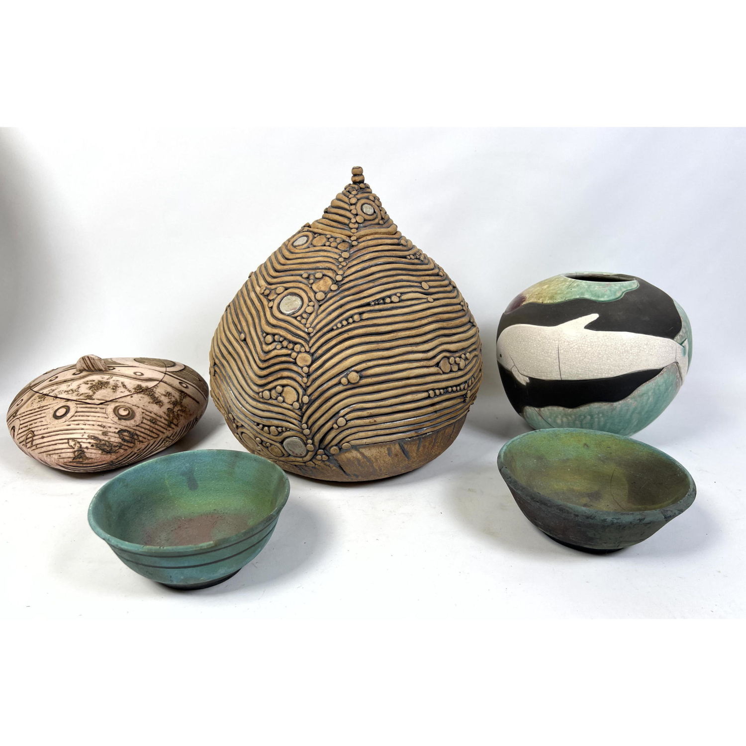 Collection 5pc Artisan Studio Pottery  2b900a