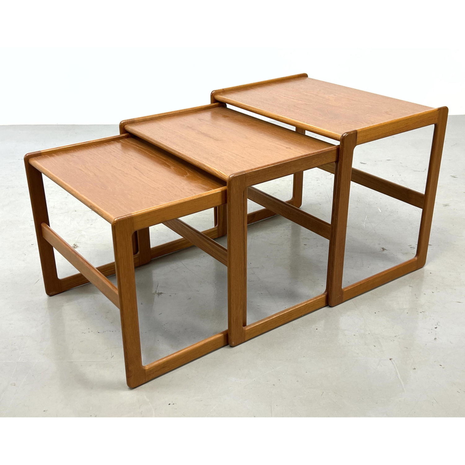 3pc Danish modern teak nesting