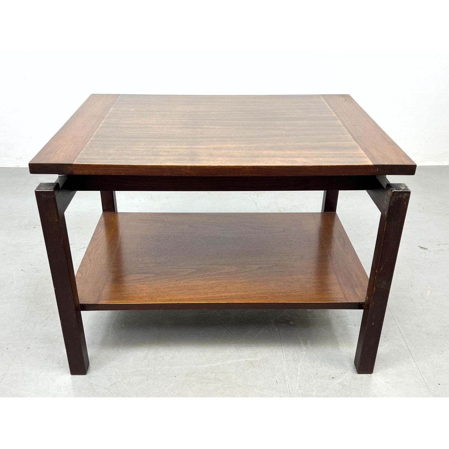 American Modern Walnut Side Table  2b9061