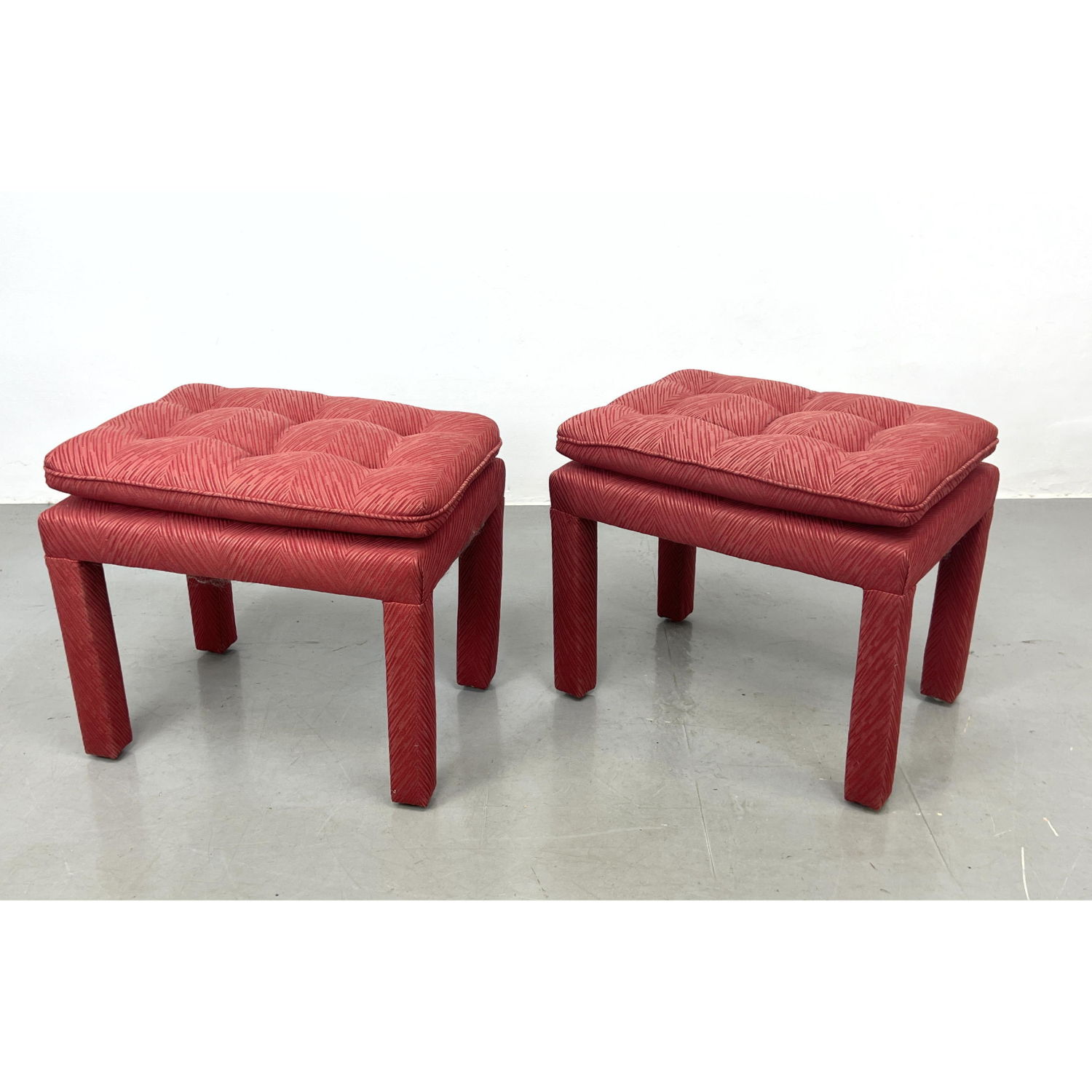 Pr Modern Fully Upholstered Benches 2b9080