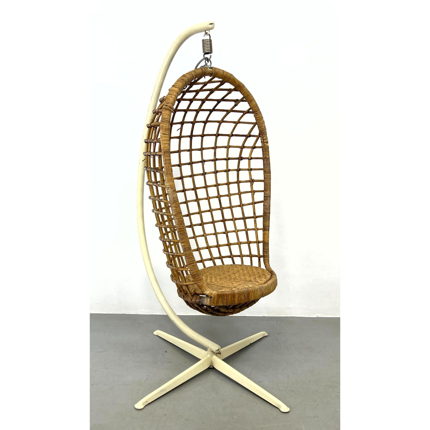 Vintage Hanging Rattan Wicker Chair 2b90cc