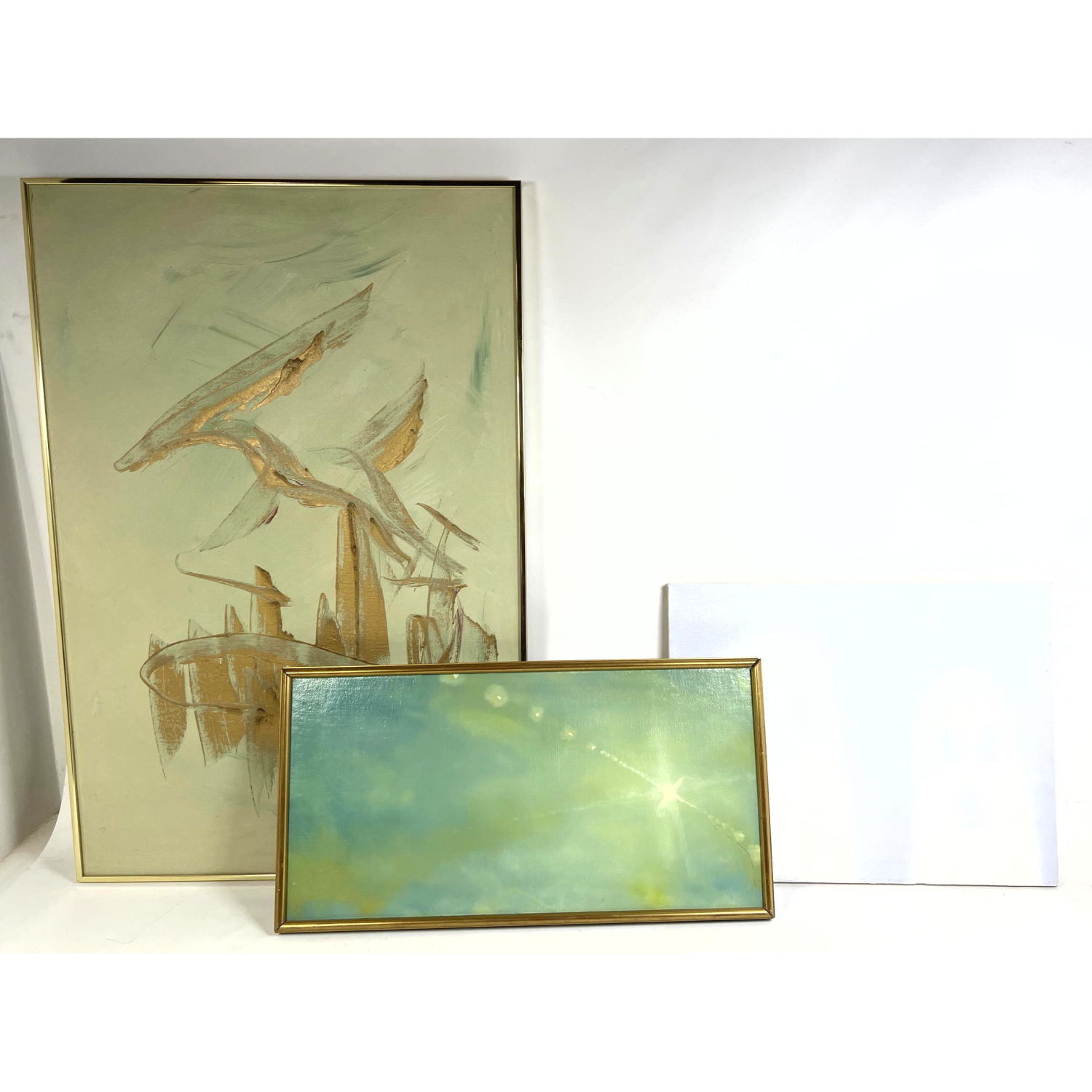 2pcs Modernist Abstract Paintings