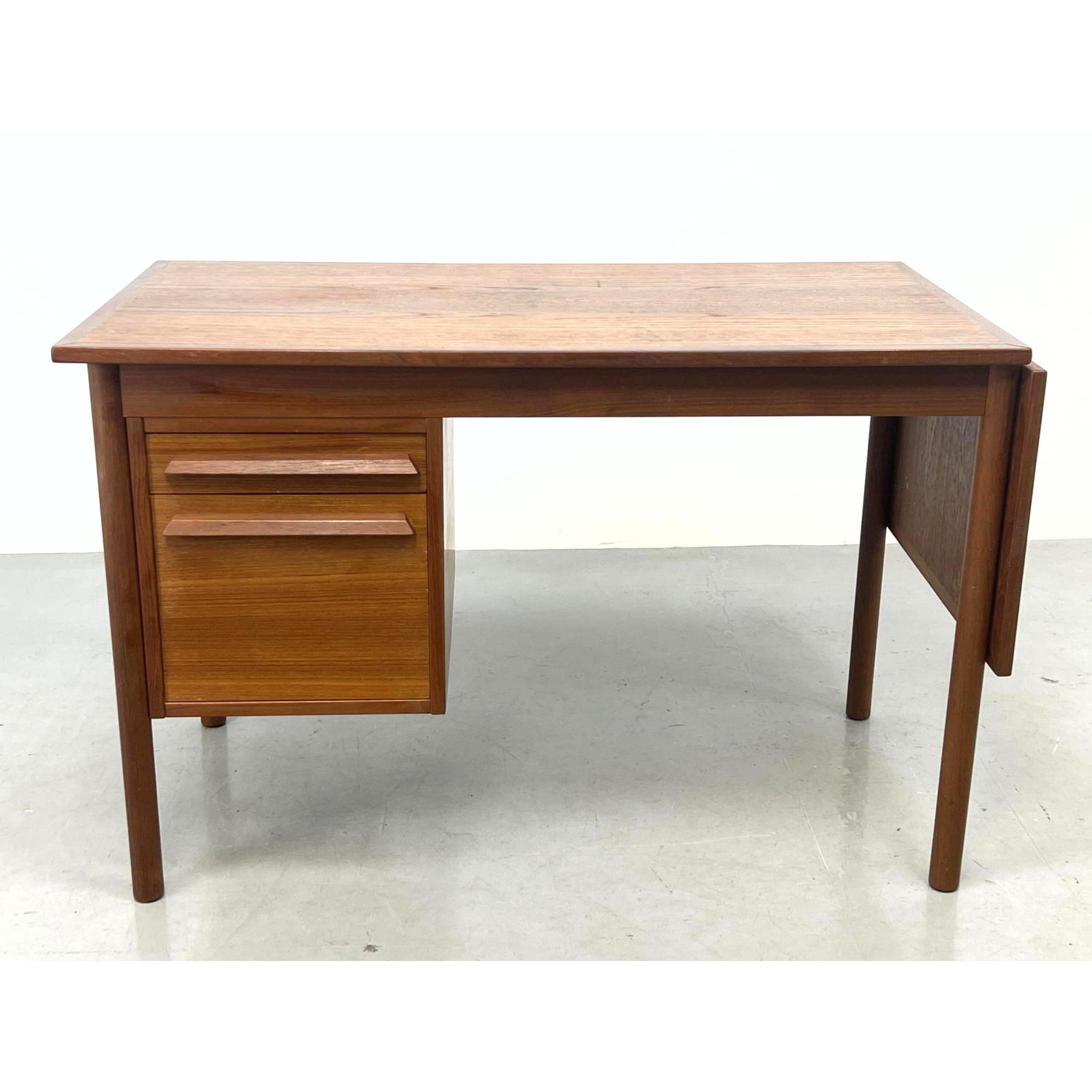 Danish Modern Teak Drop Side Desk  2b90d8