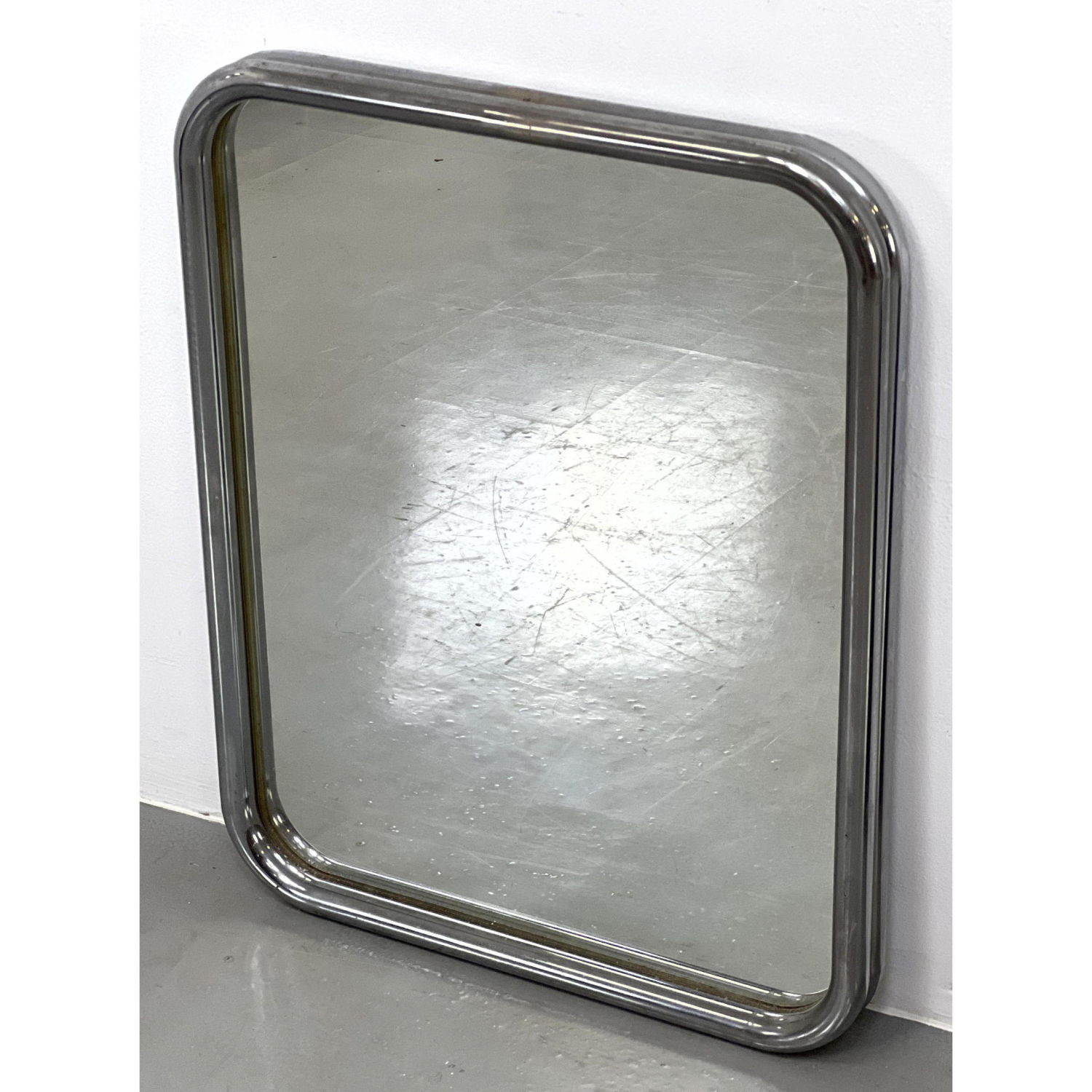 Modernist Wall Mirror with Double