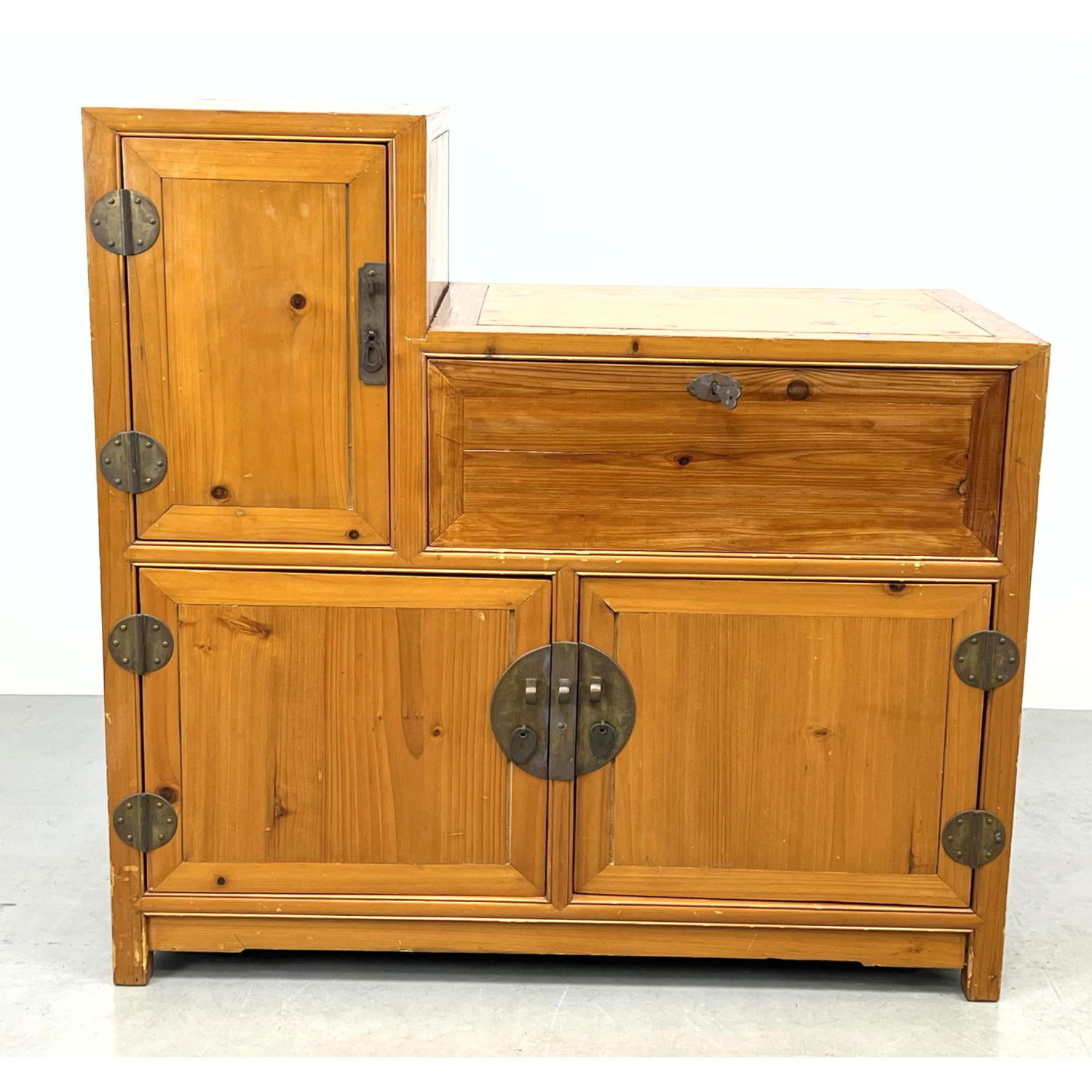 Asian Tansu Cabinet. Iron hardware.