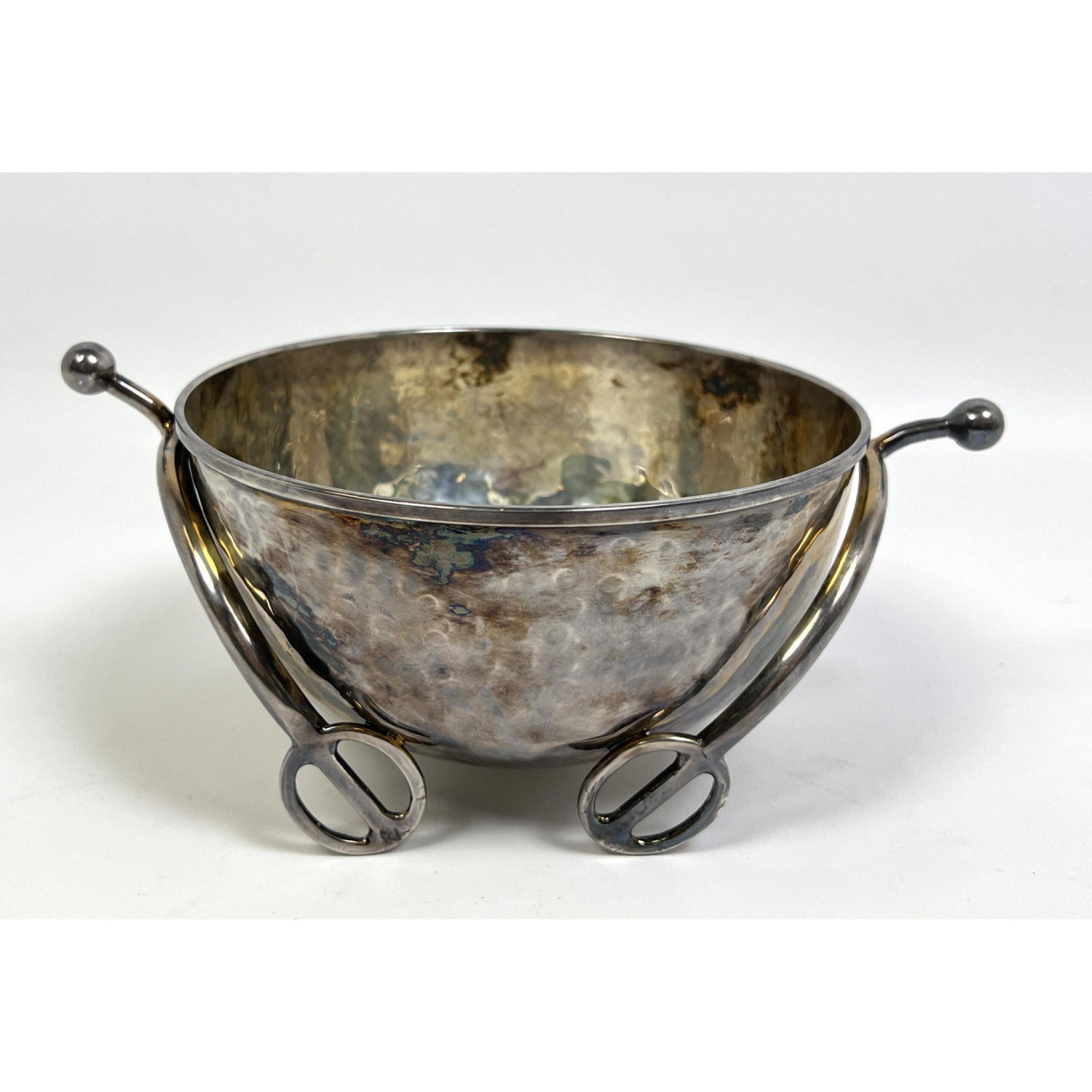 Mexican sterling hammered bowl with