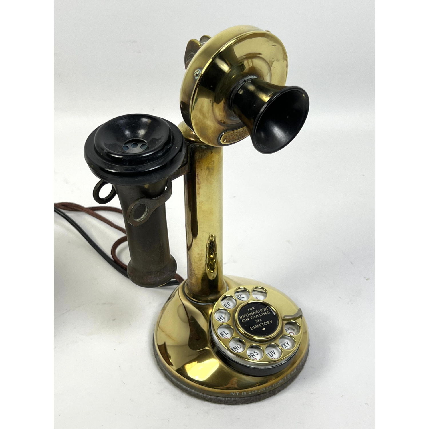 Vintage Brass Candlestick Telephone  2b914c