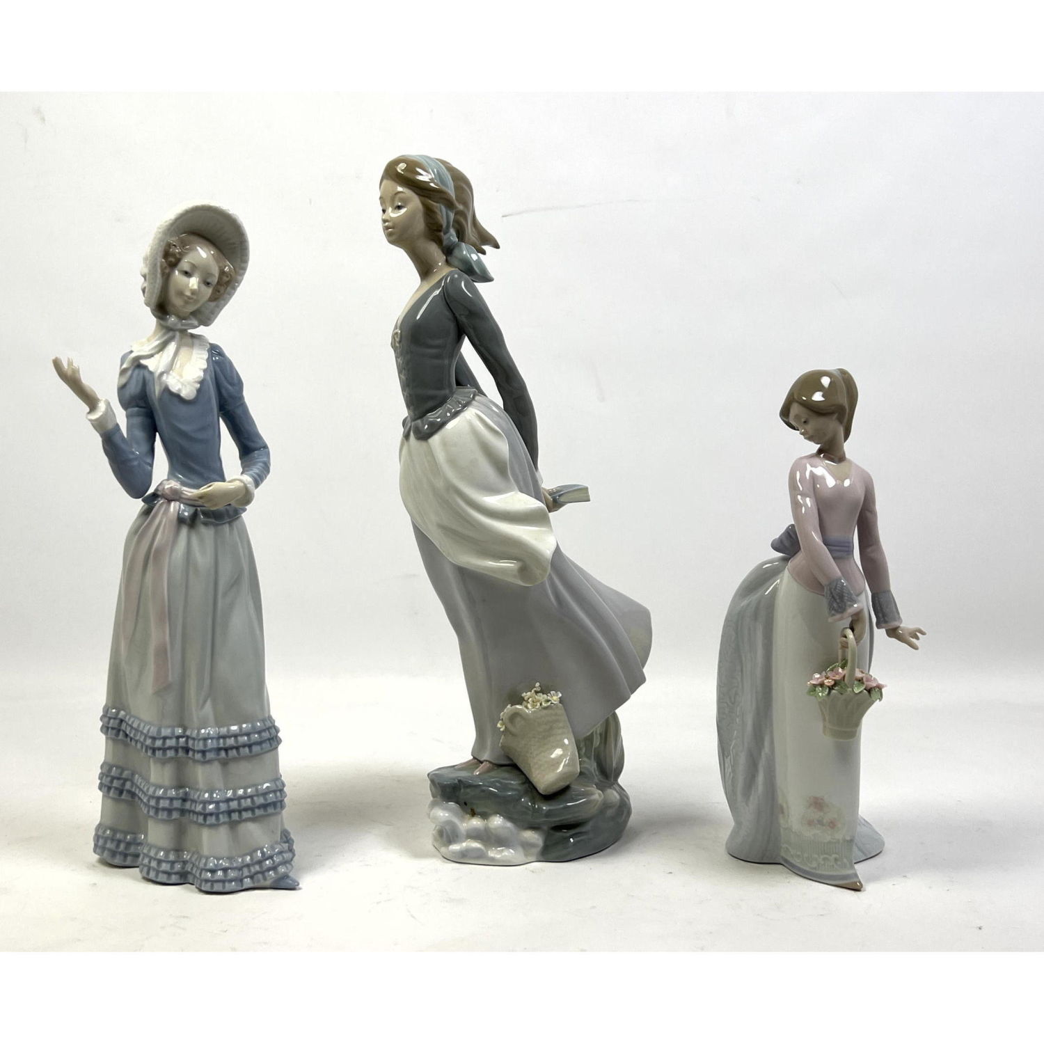 3pc Lladro Spain Porcelain Figural 2b914e