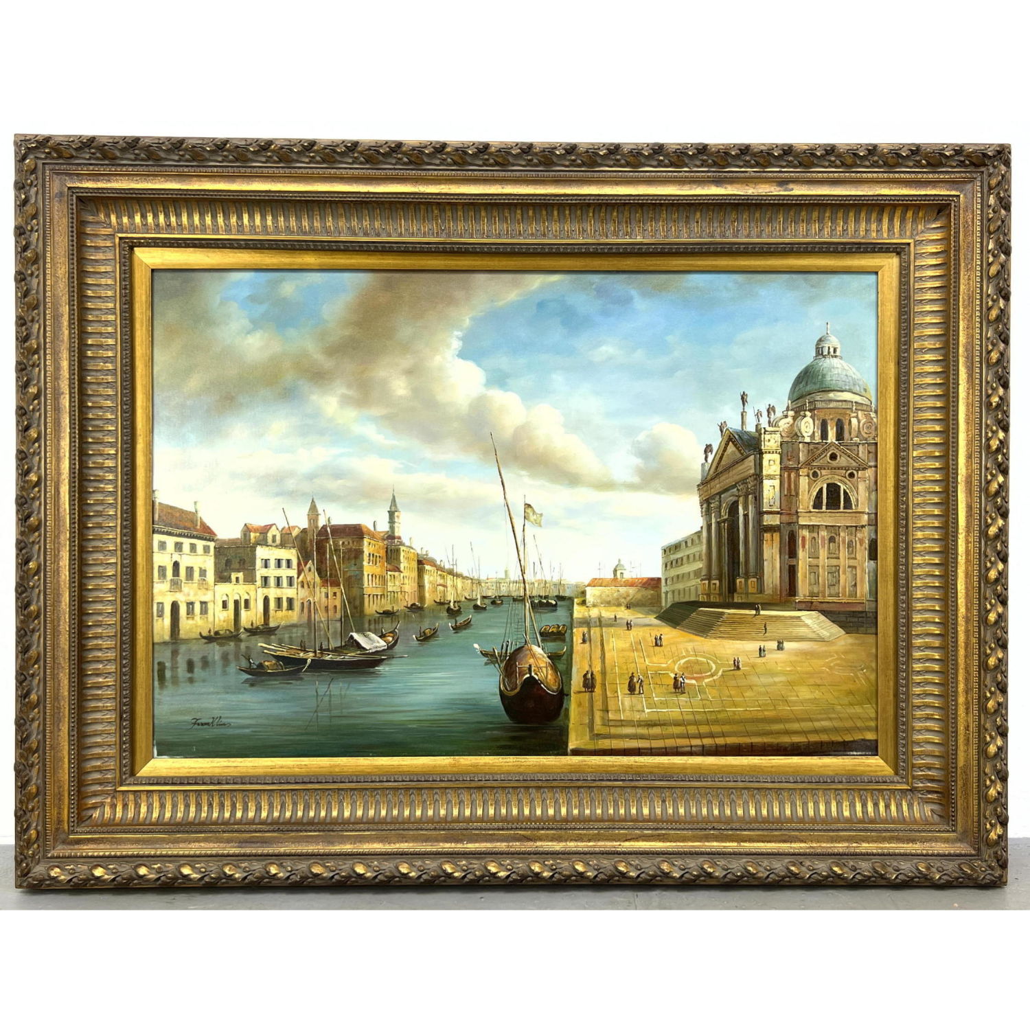 Signed Oil Painting of Basilica 2b9185