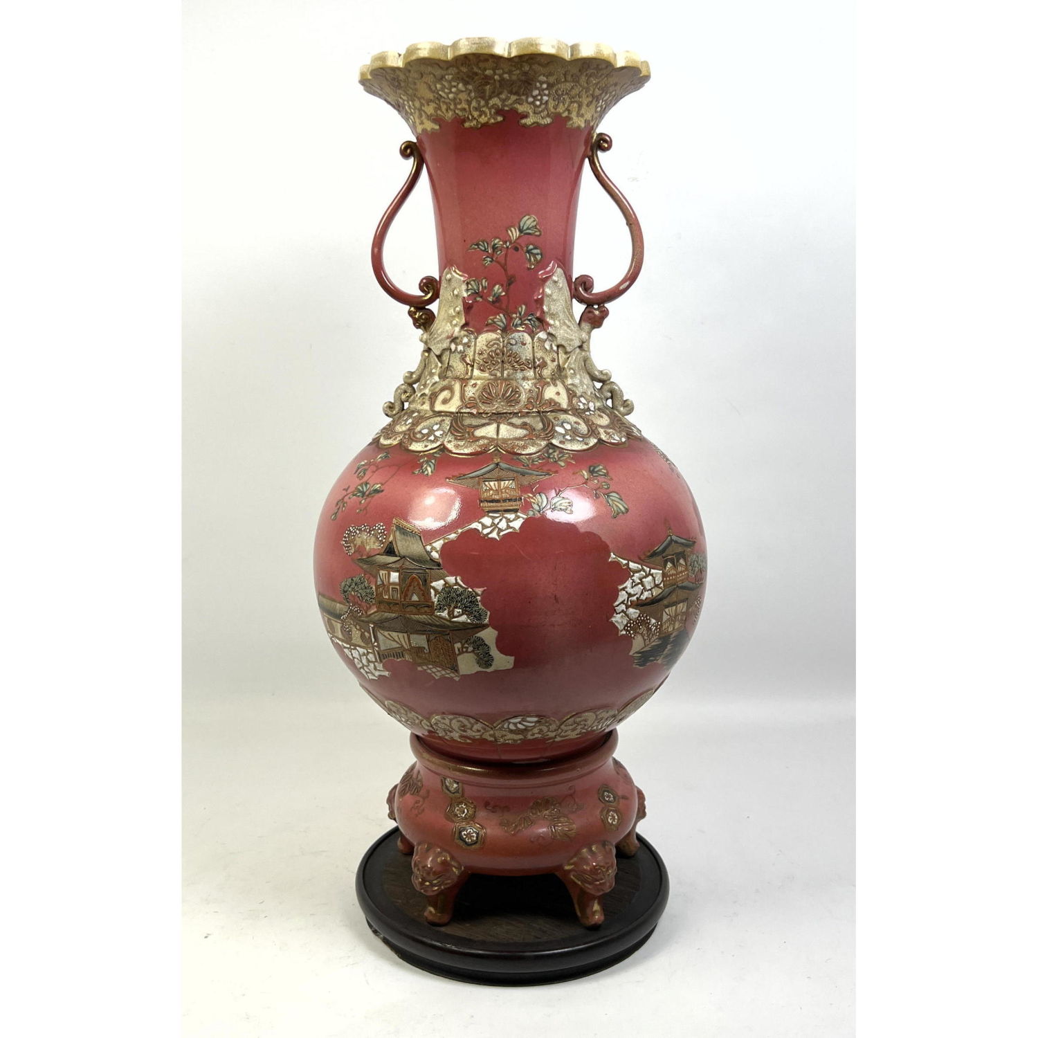 Porcelain Handled Vase Urn Richly 2b919c