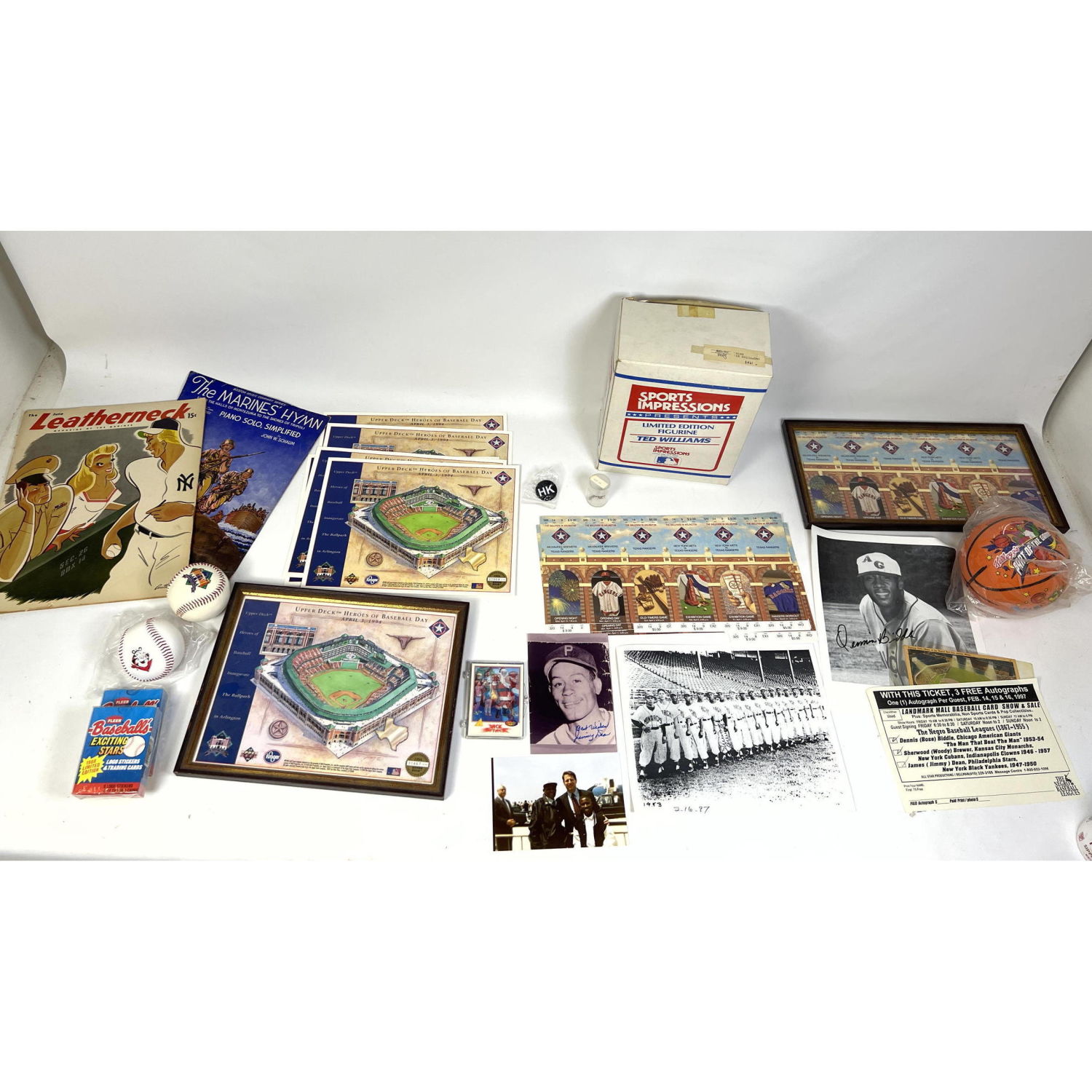 Baseball collectible lot. Negro