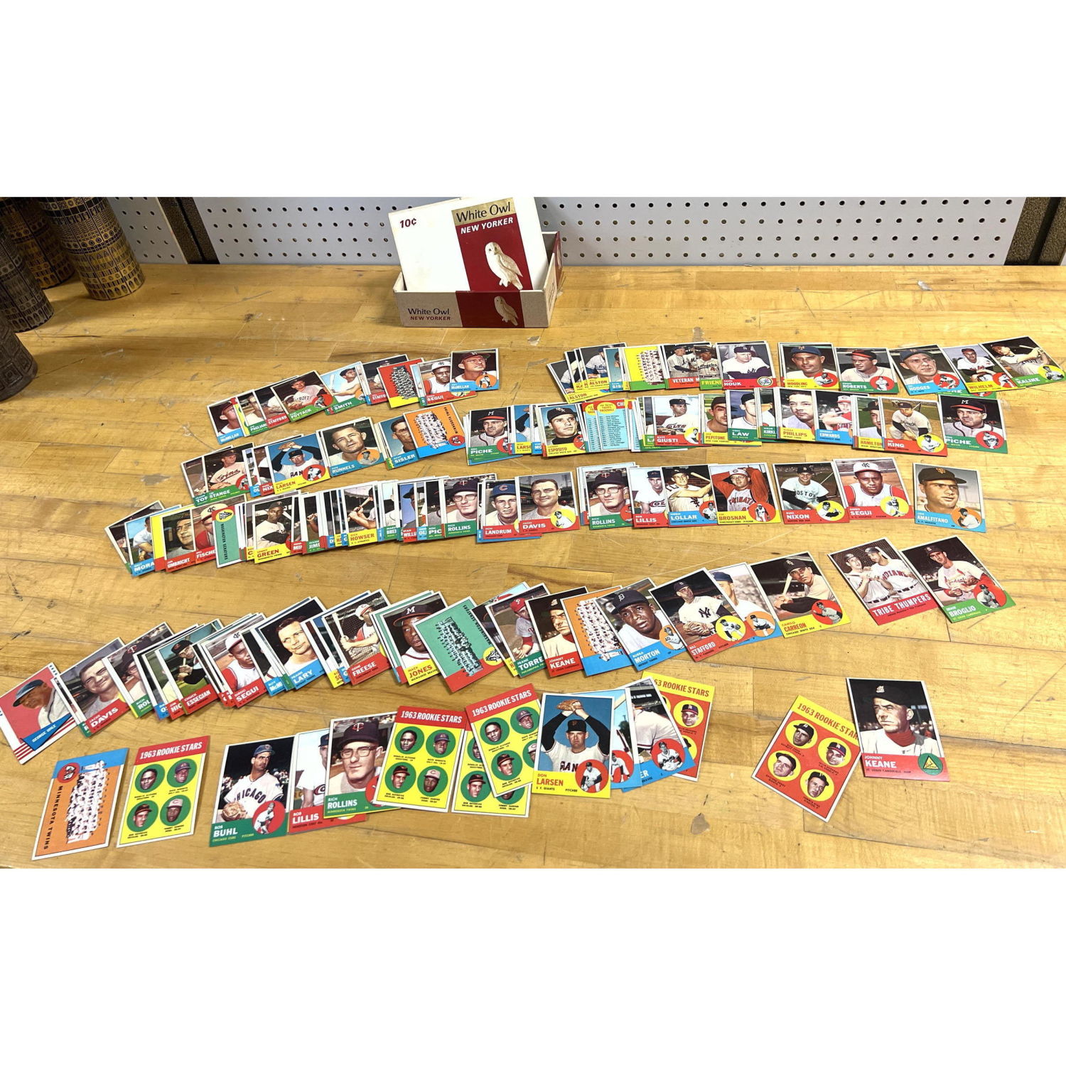 1963 Topps baseball cards approx 300+.