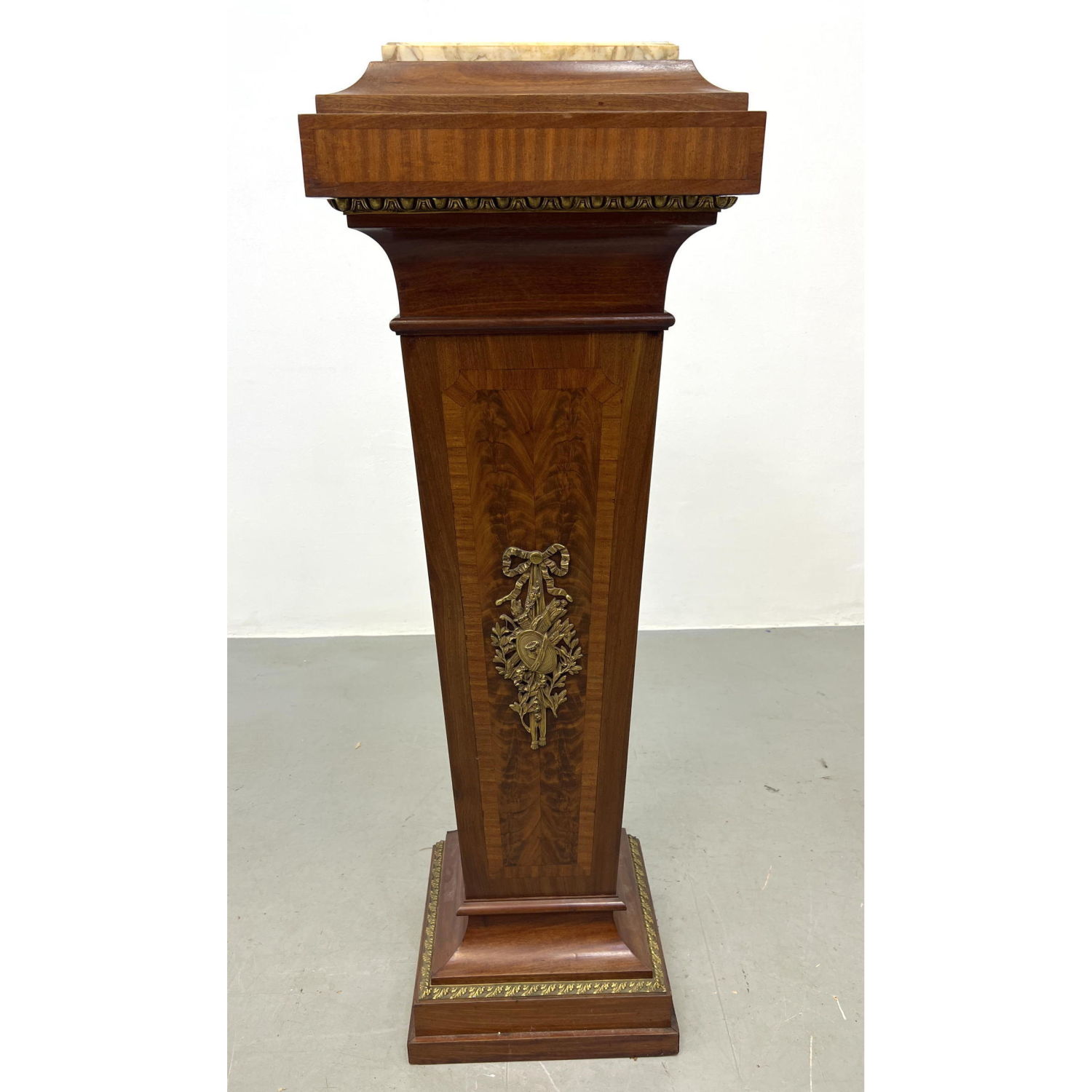 French Walnut Pedestal Marked made 2b91ea