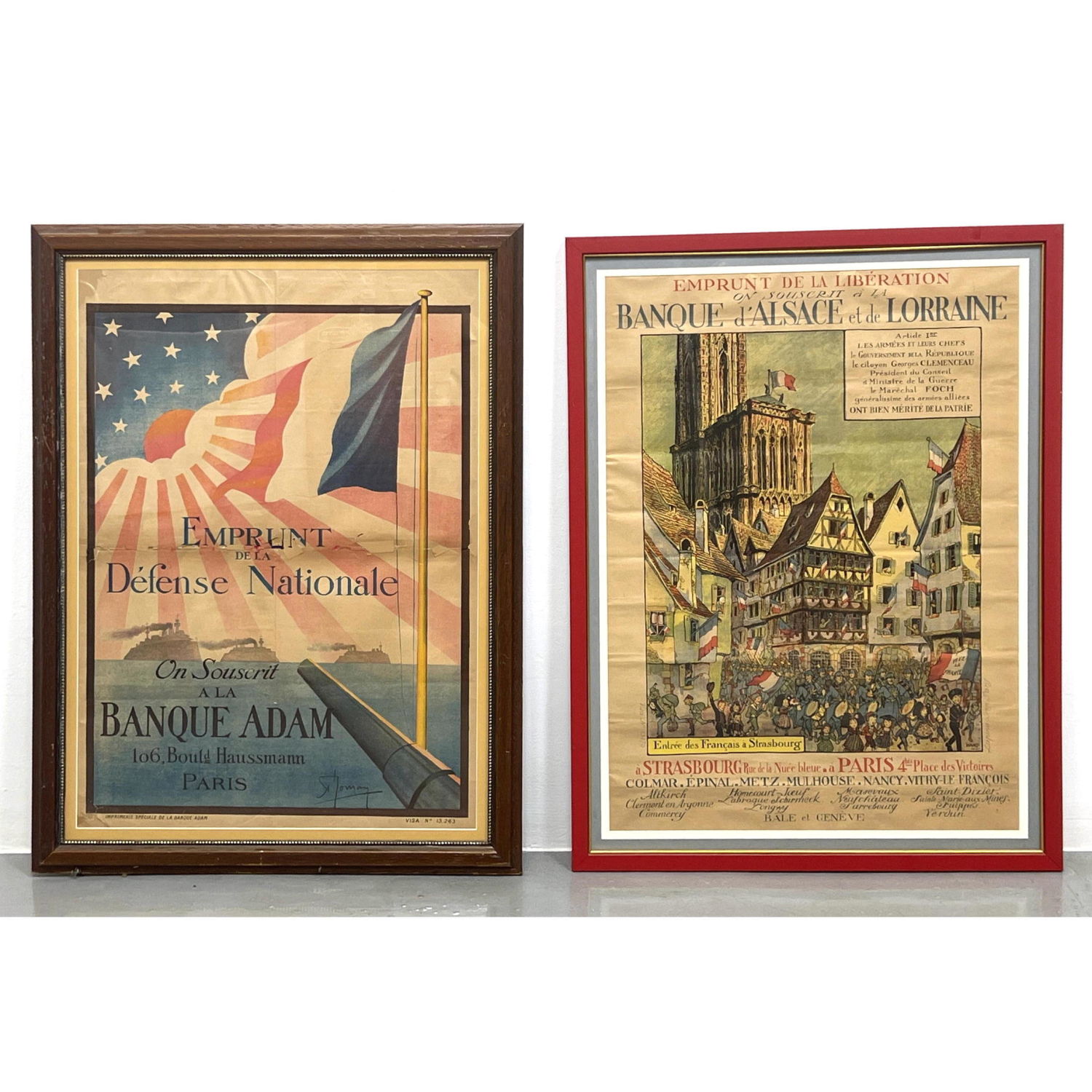 2pc French World War 1 Propaganda 2b9275