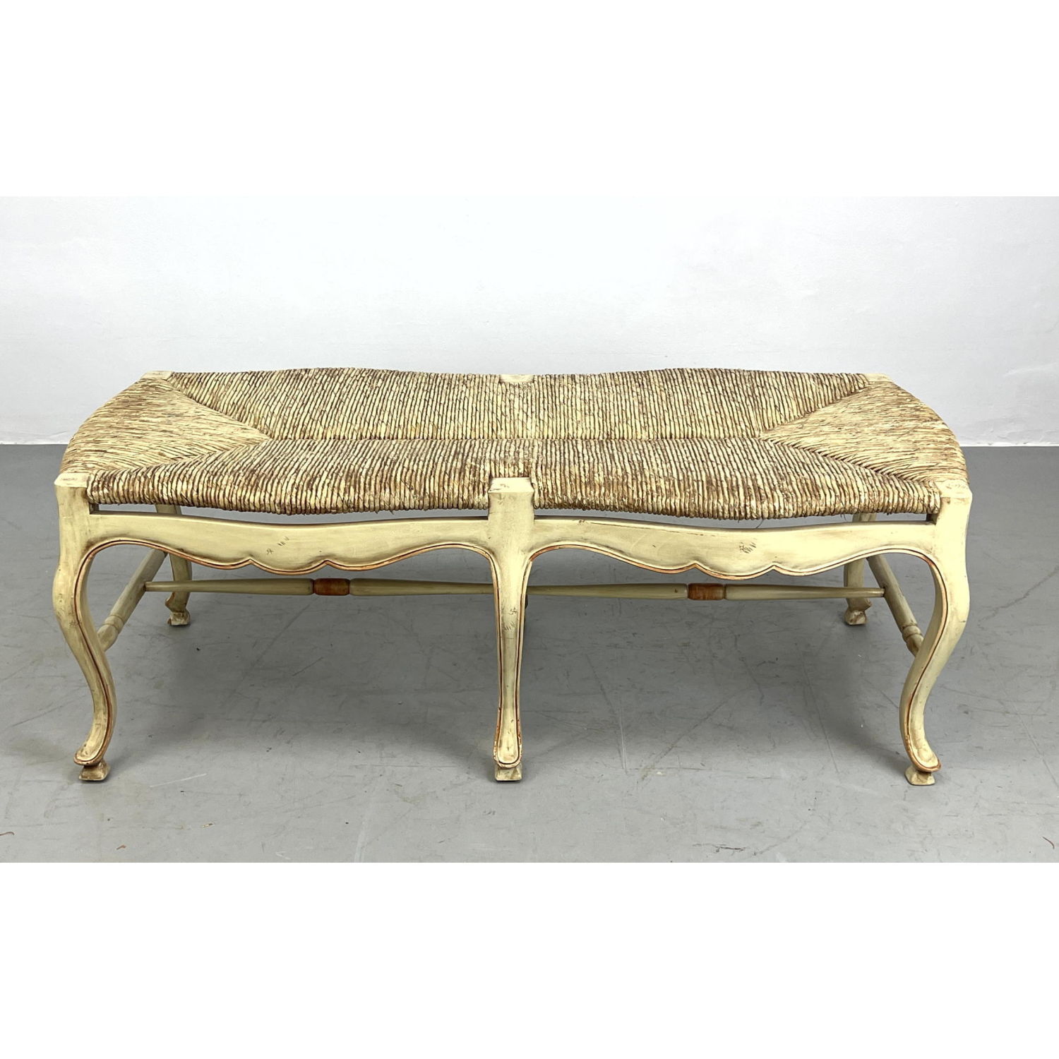 Country French Rush Top Long Bench.