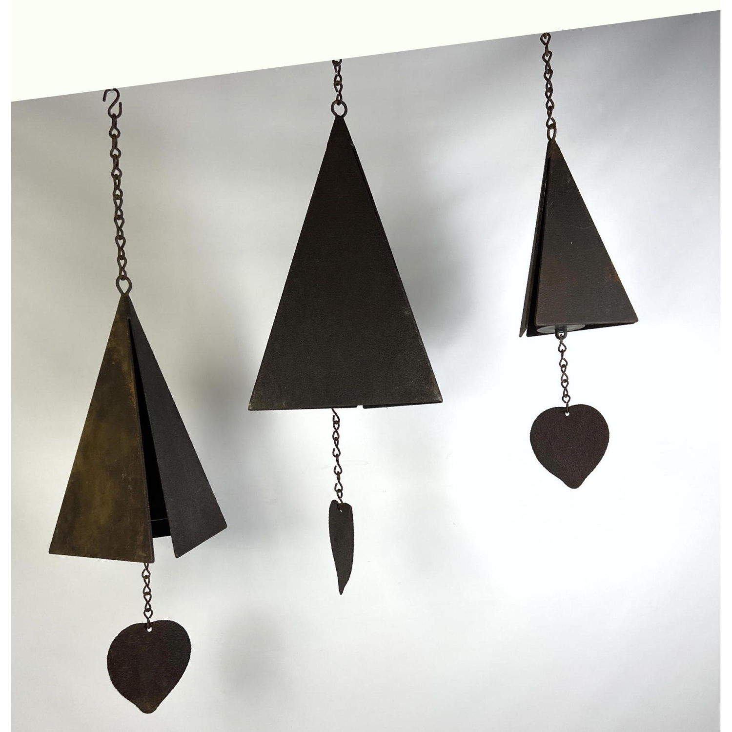 Set 3 Iron Bell Heart Wind Chimes.