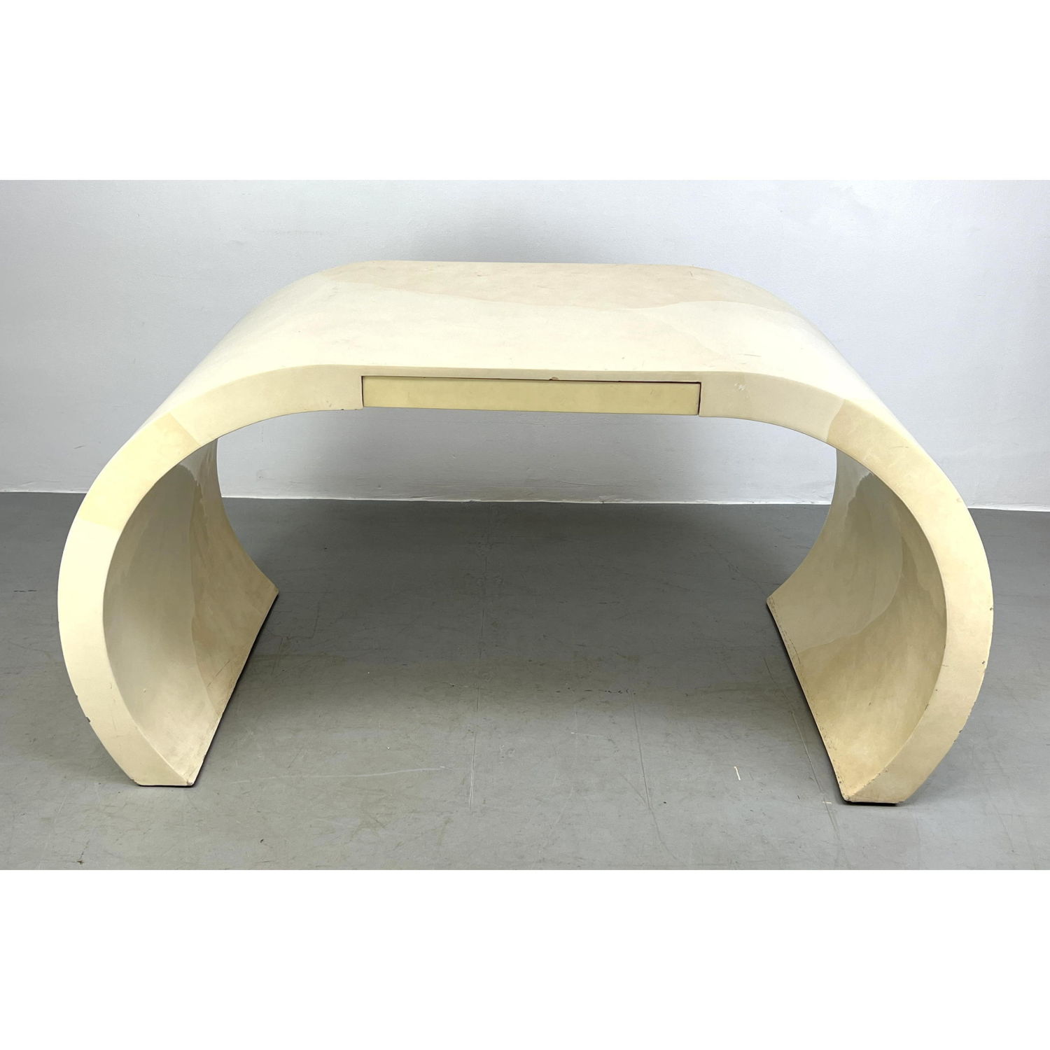 Curved Side Springer style Desk. Single