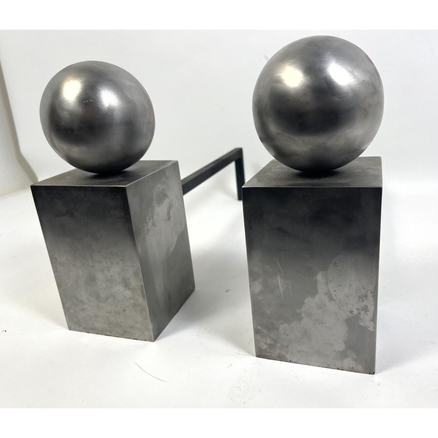 Modernist Metal Ball And Square 2b9365