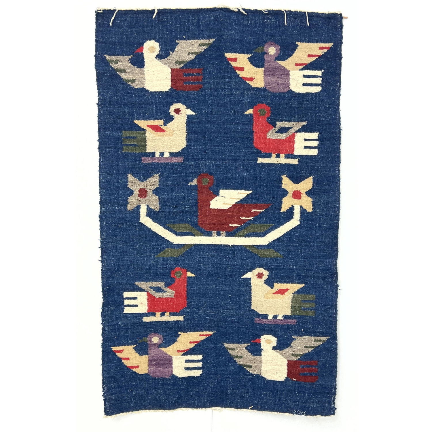 Hand woven bird tapestry Rug Dimensions  2b936f