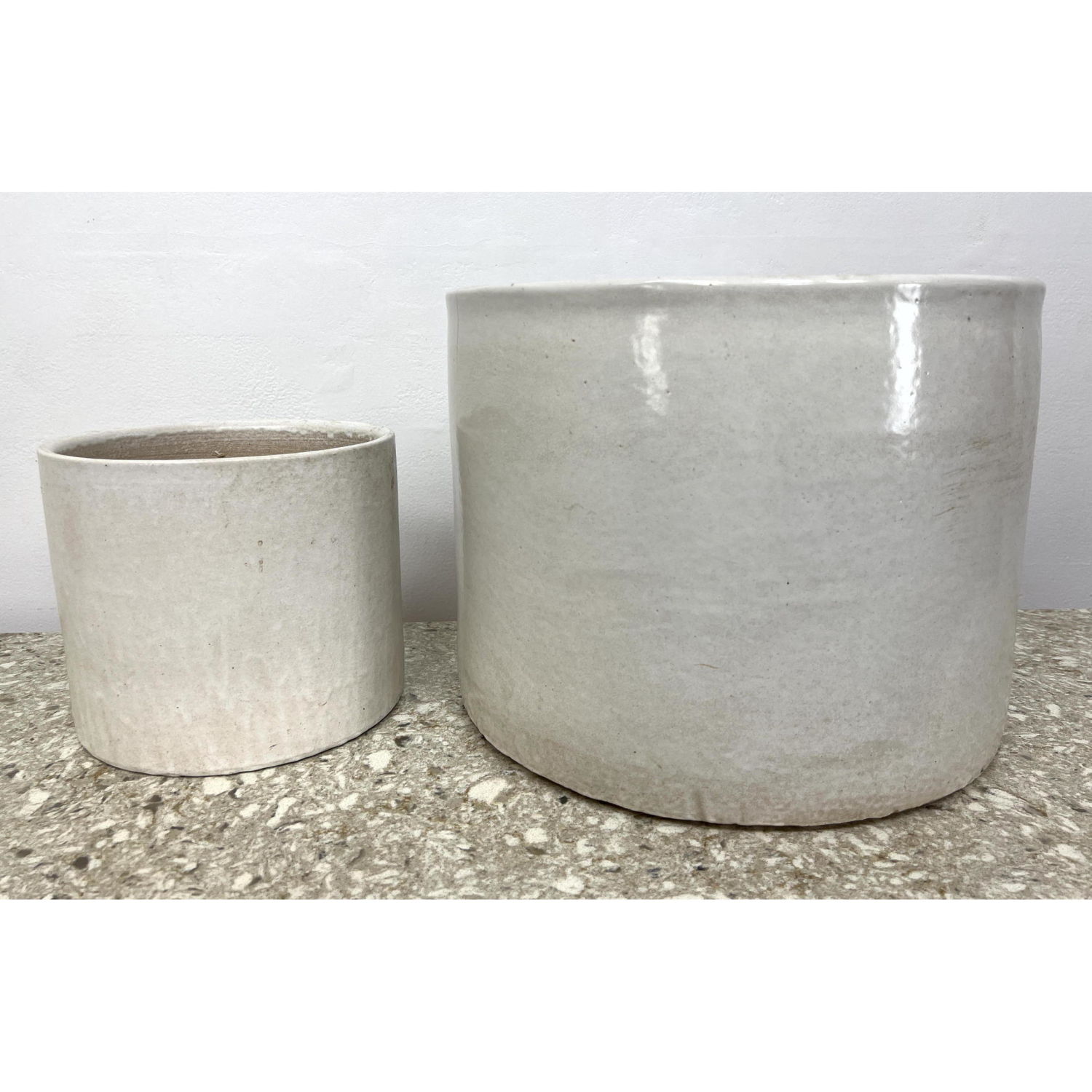 Pair Mid Century Modern Planters  2b93ad