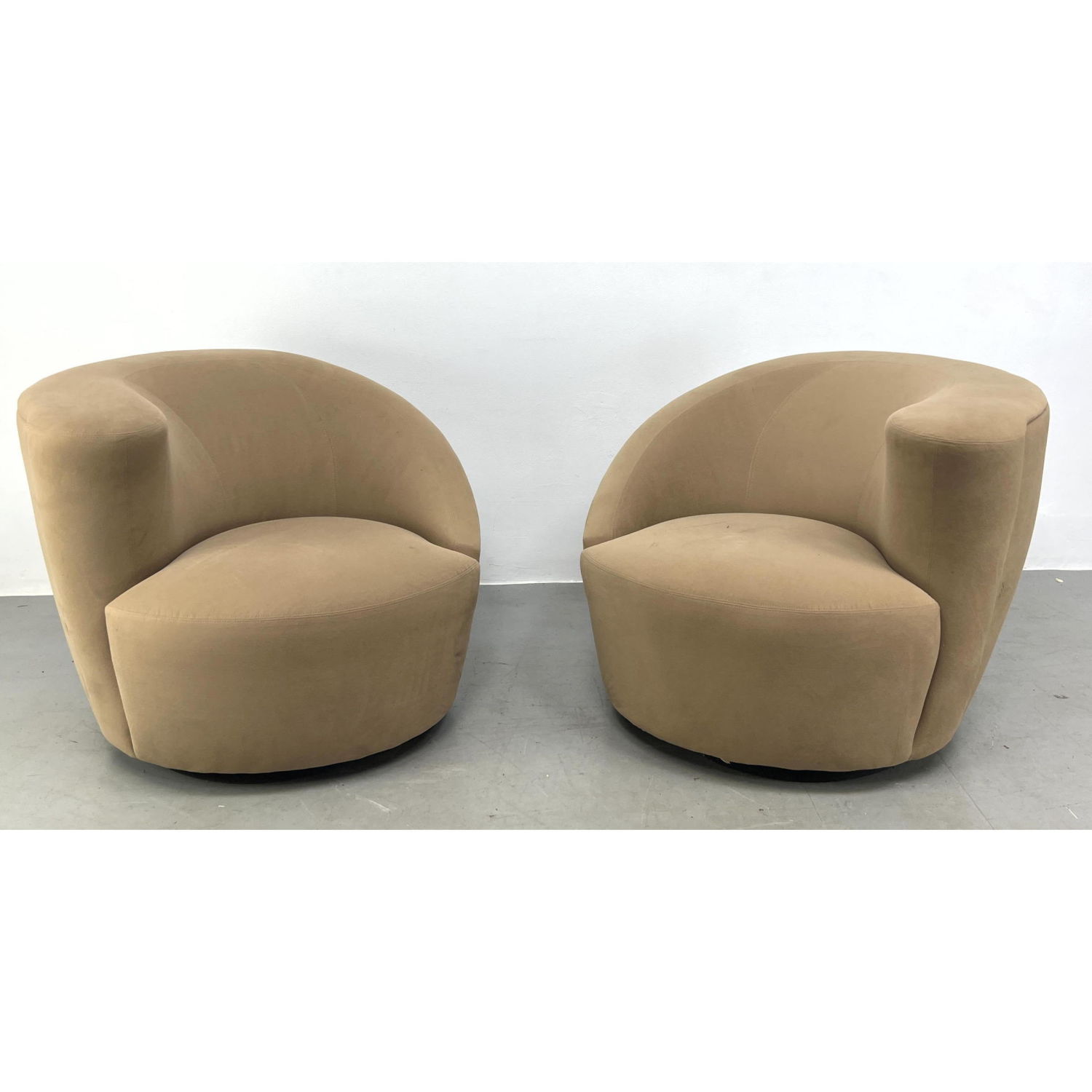 Pair Kagan Style Nautalis Chairs  2b93b5