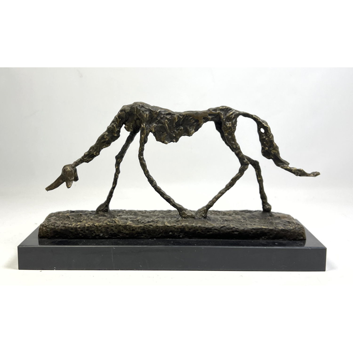 After GIACOMETTI Bronze Dog Sculpture  2b93d0