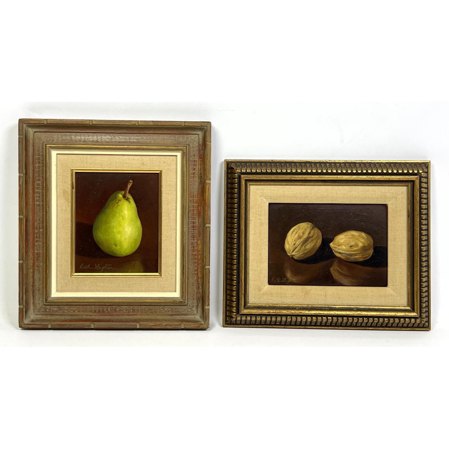 RUTH LEIGHTON Miniature Still-life Paintings.