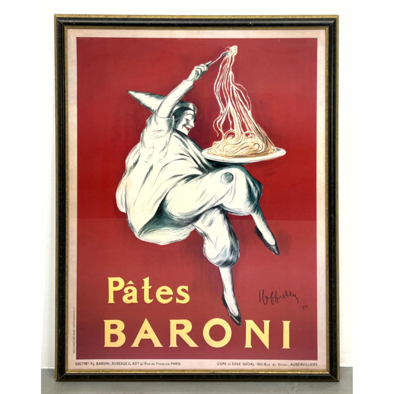 PATES BARONI French Poster. 

Dimensions: