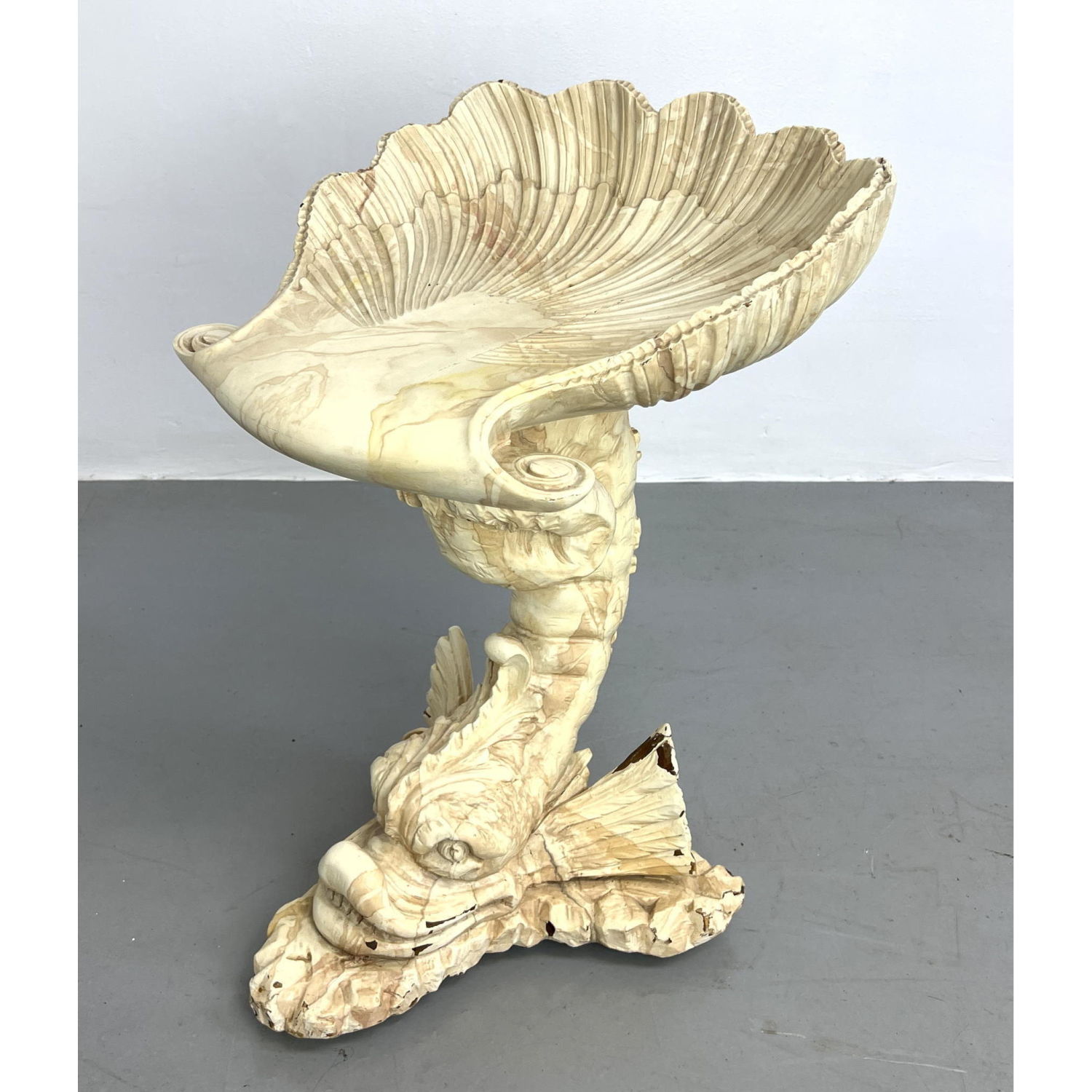 ITALIAN SHELL and DOLPHIN CARVED 2b946d