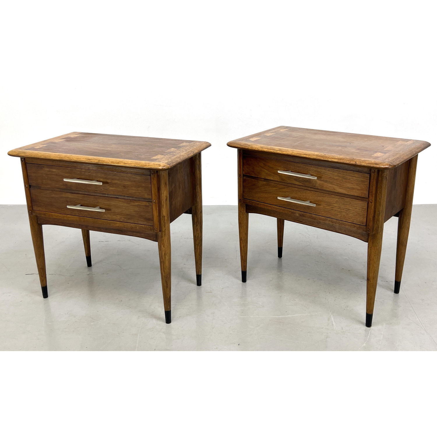 Pr LANE Side Tables Night Stands.