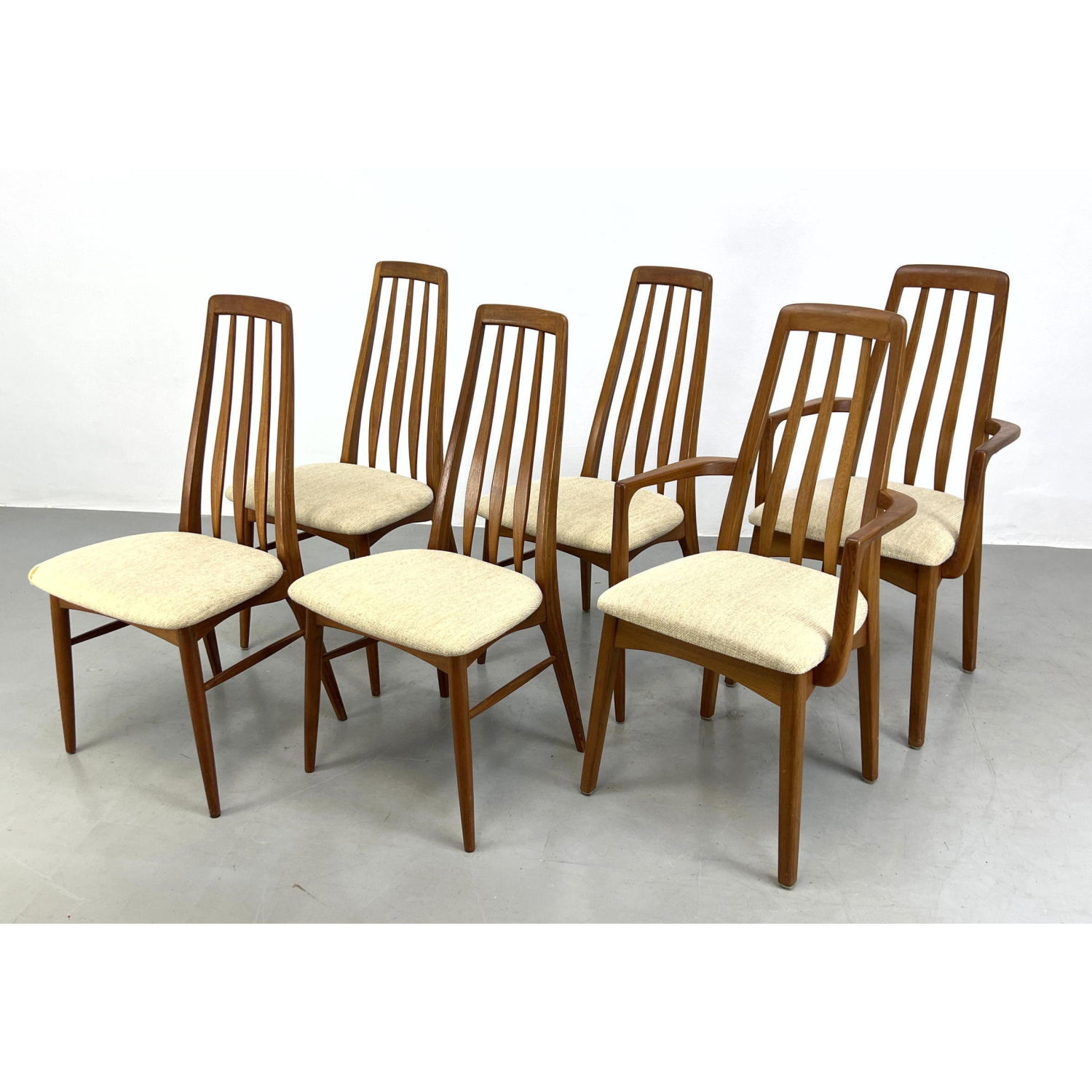 Set 6 KOEFOEDS HORNSLET teak dining