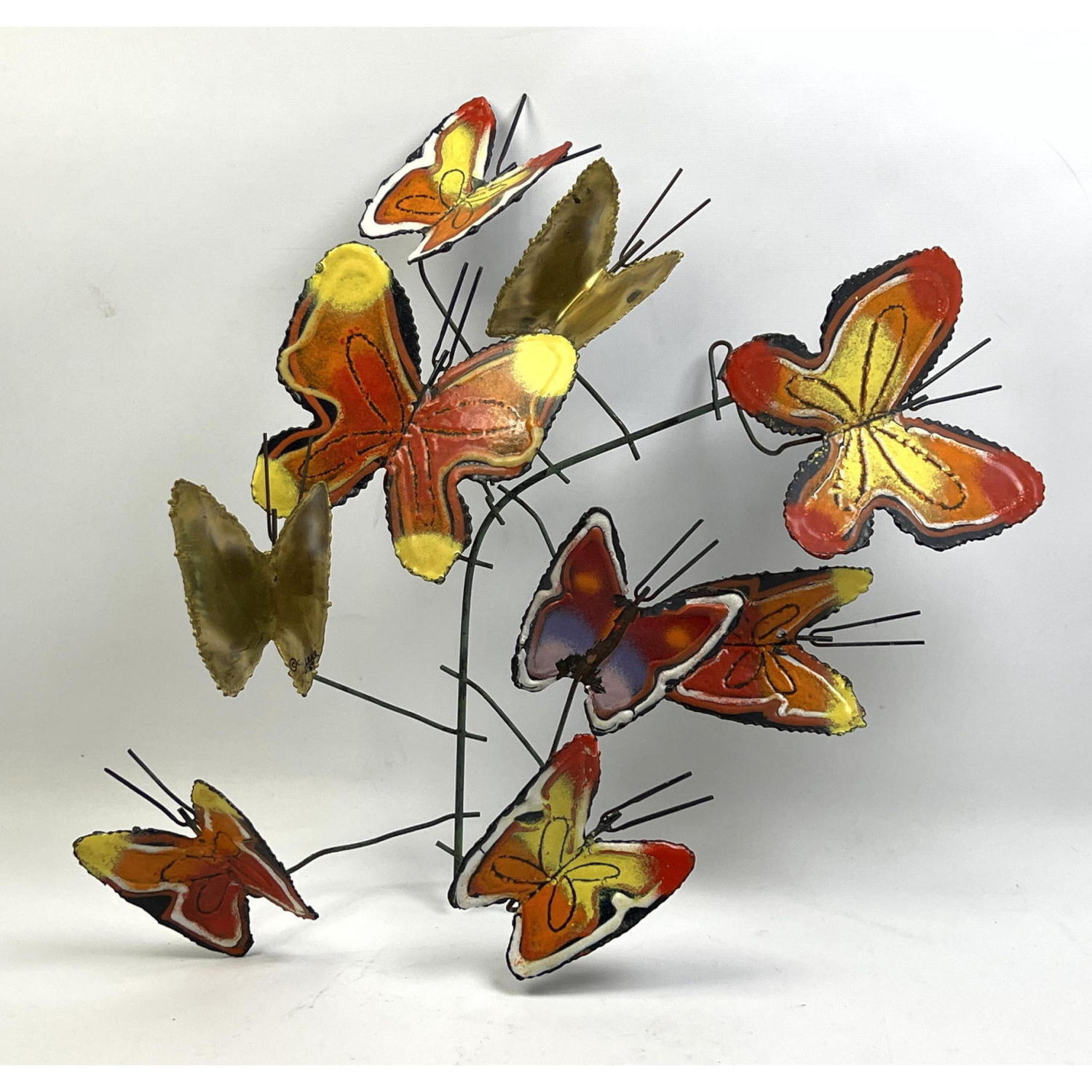 C JERE 69 enamel brass butterfly 2b9589