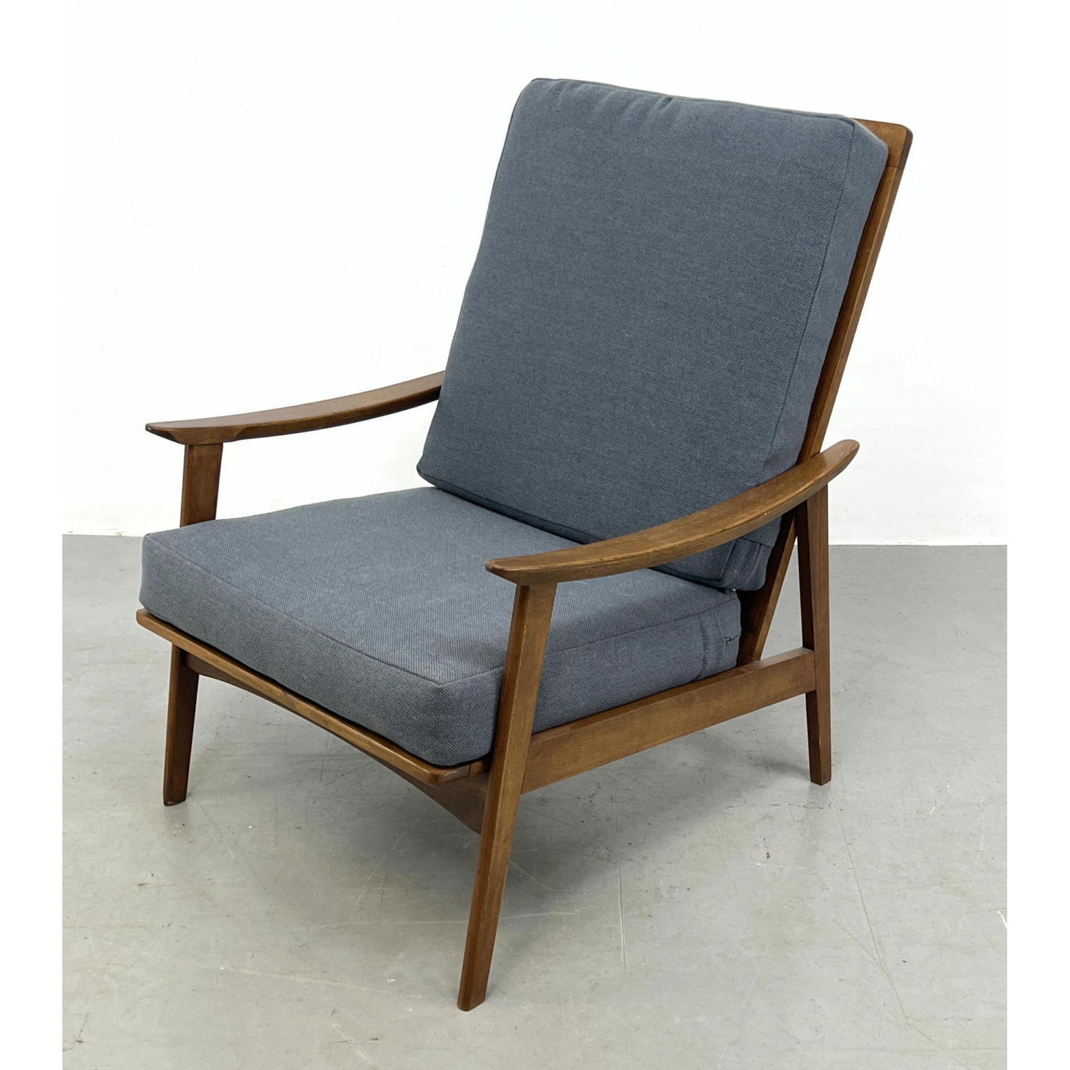 Modernist Sloped Arm Lounge Chair  2b9595