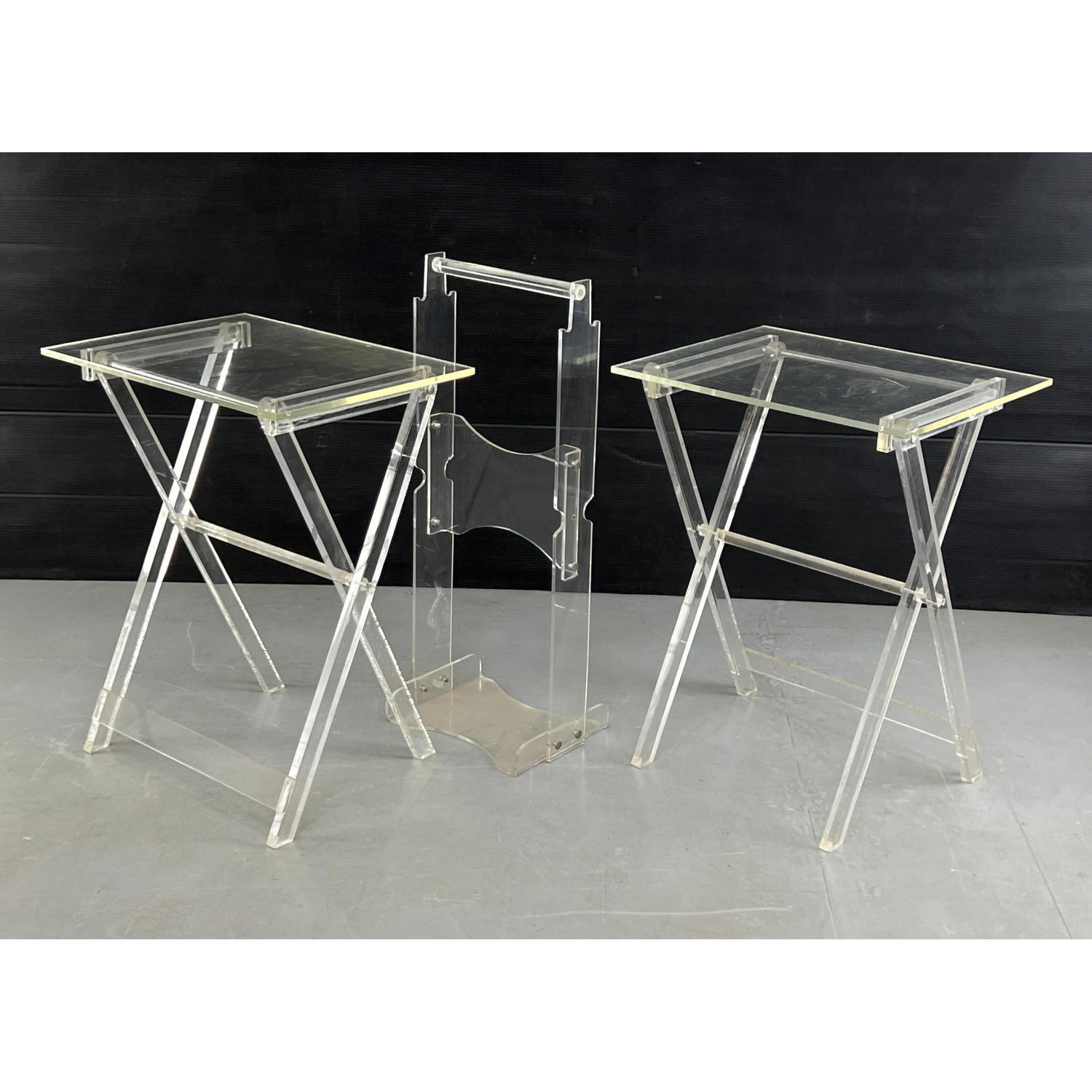 Set Lucite Folding Tables with 2b95bf