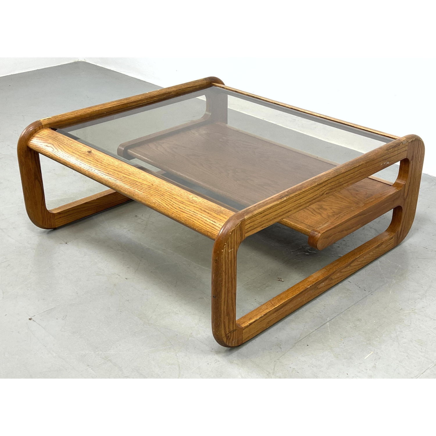 LOU HODGES Oak Coffee table with