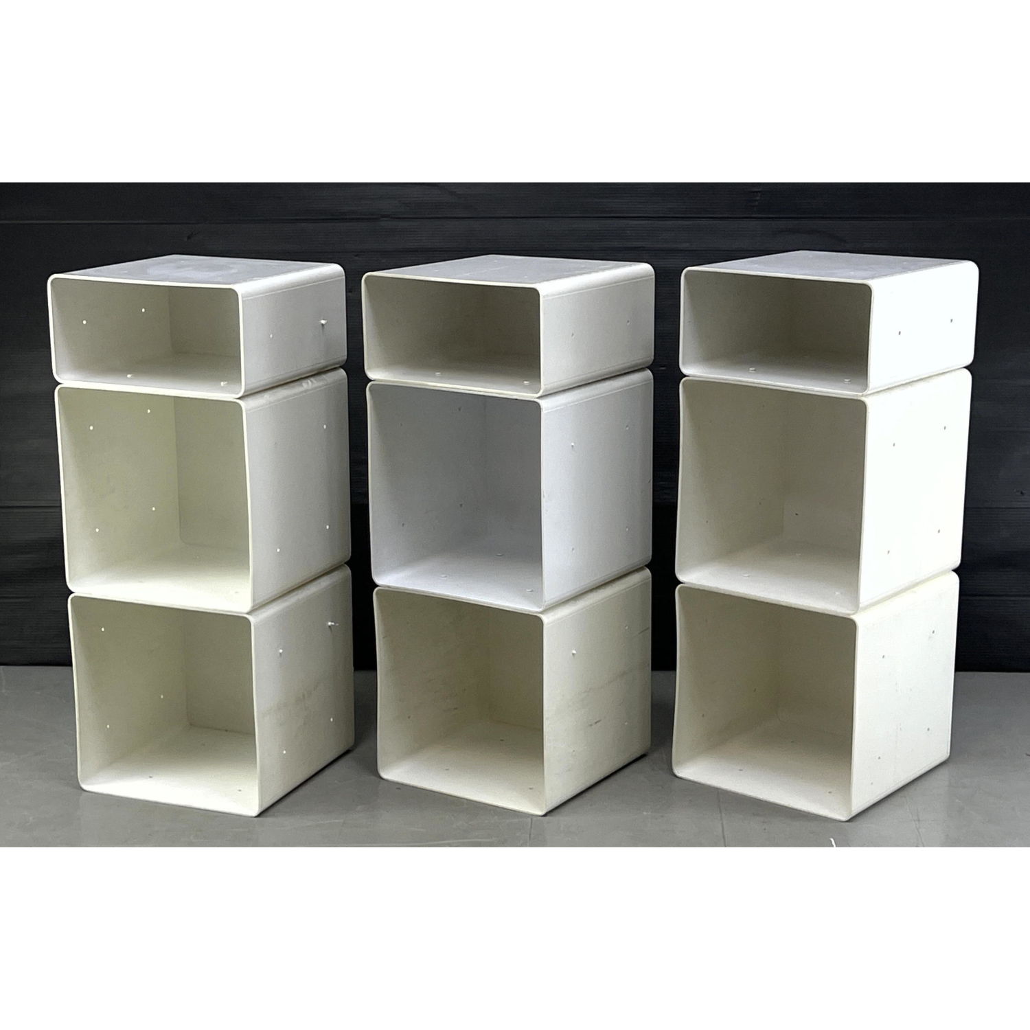 3 Stacking Plastic Storage Shelf 2b95e4