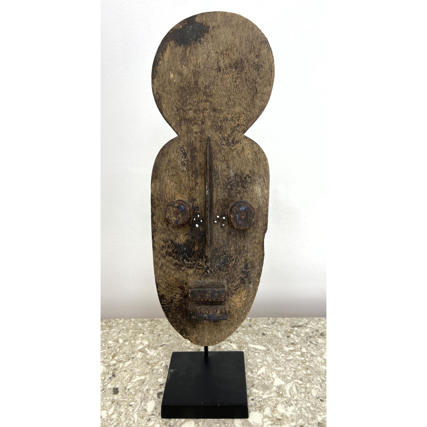 African tribal mask on custom stand  2b9614