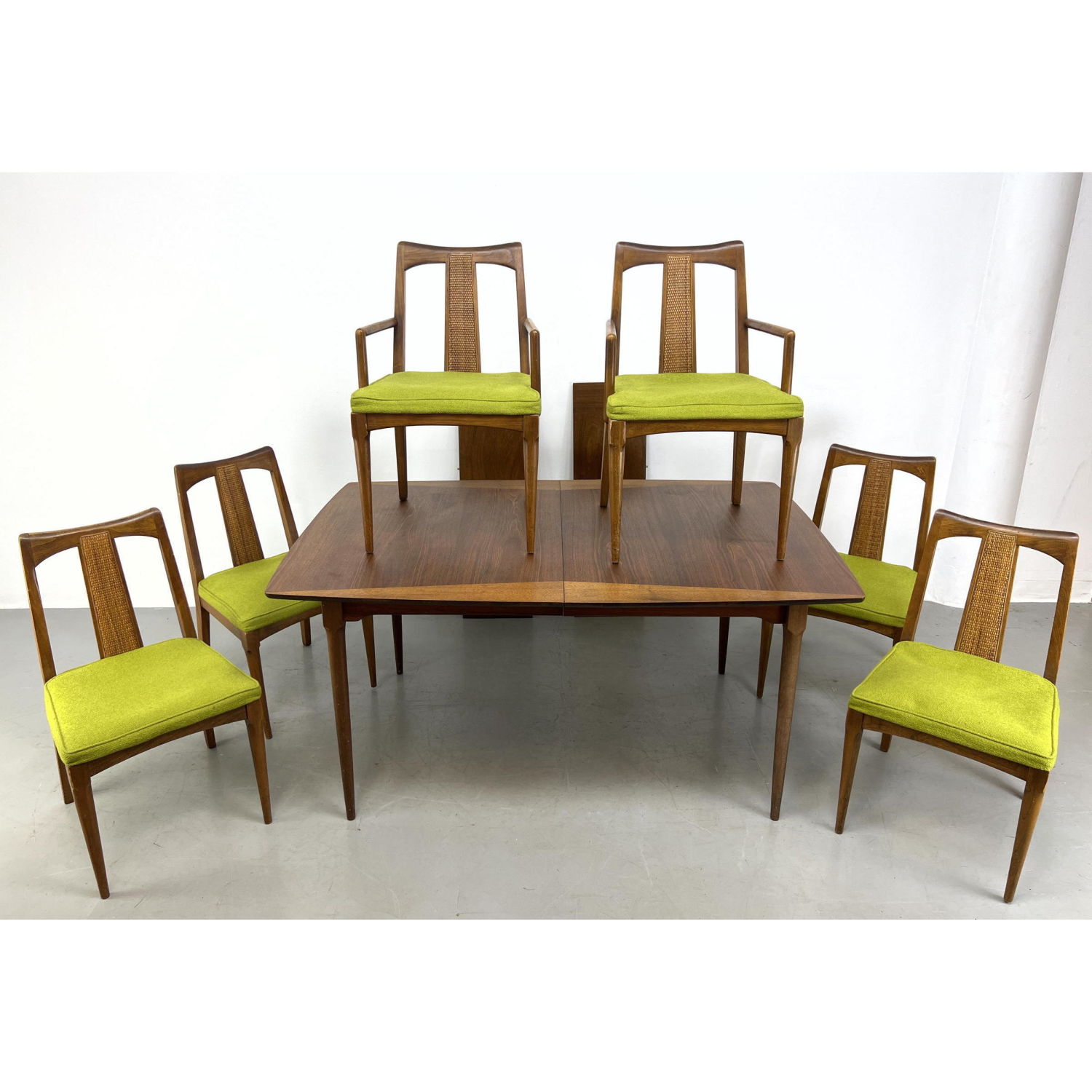 7pc American Modern Walnut Dining