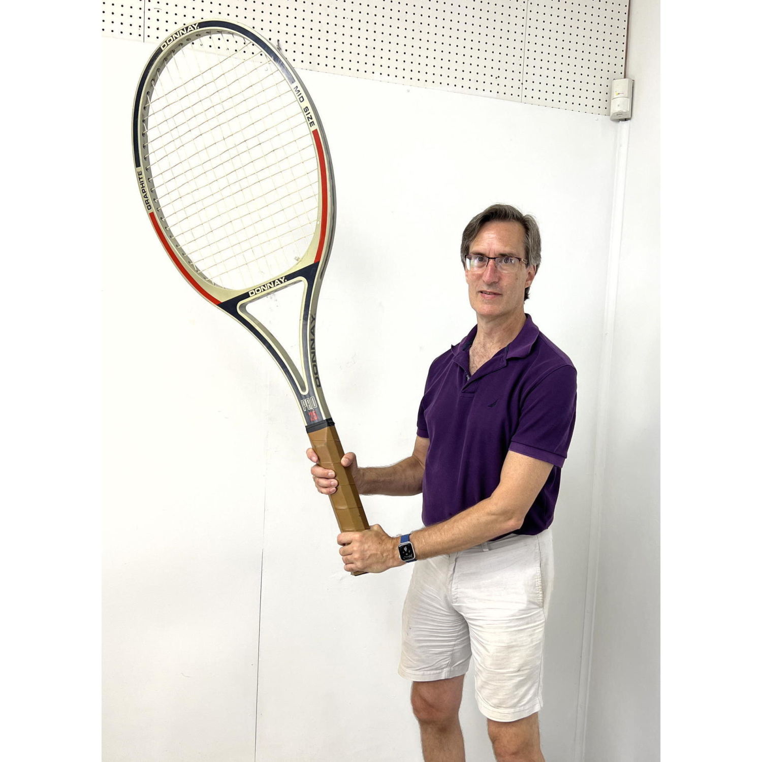 Oversized DONNAY Tennis Racket Sculpture.