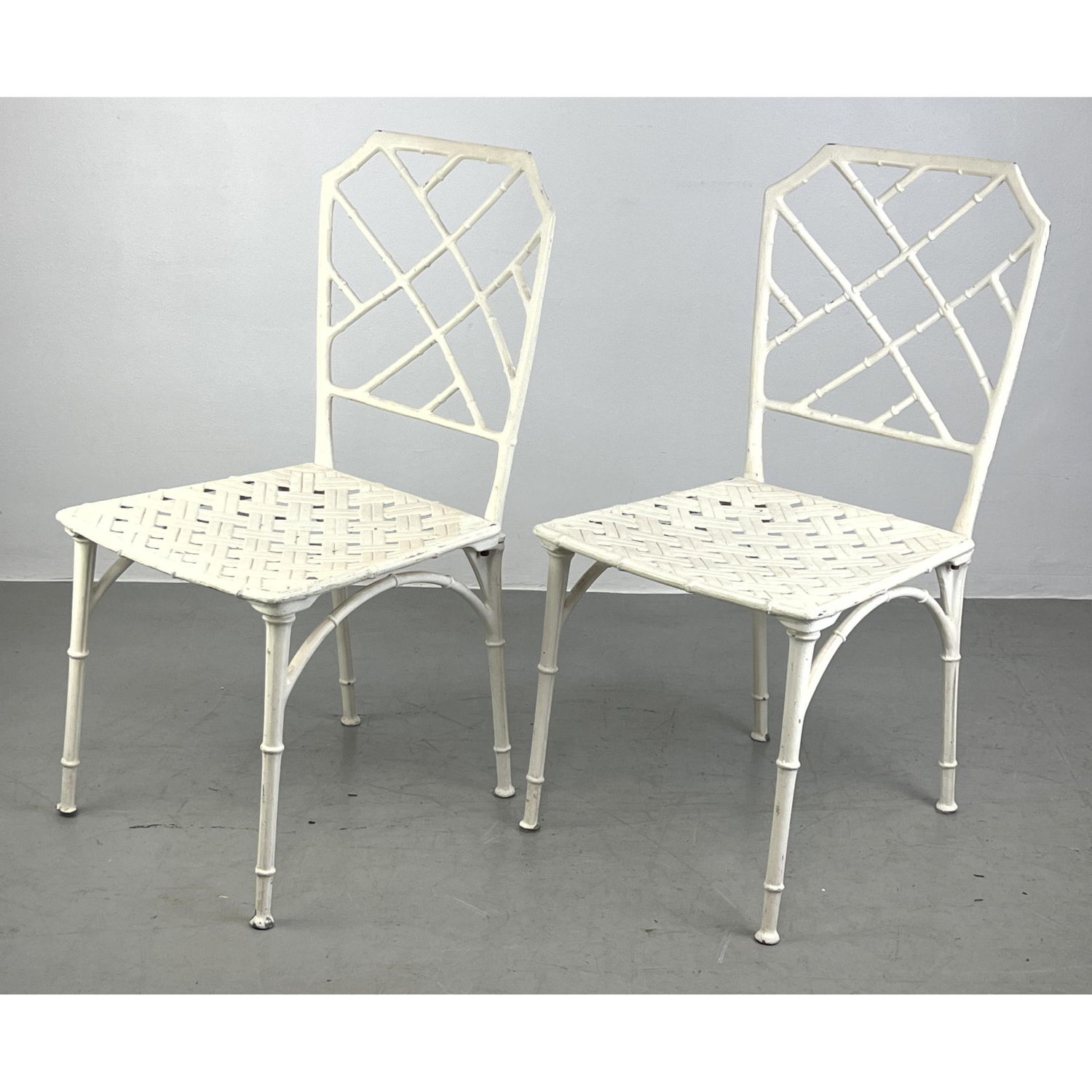 2 faux bamboo "Calcutta " chairs