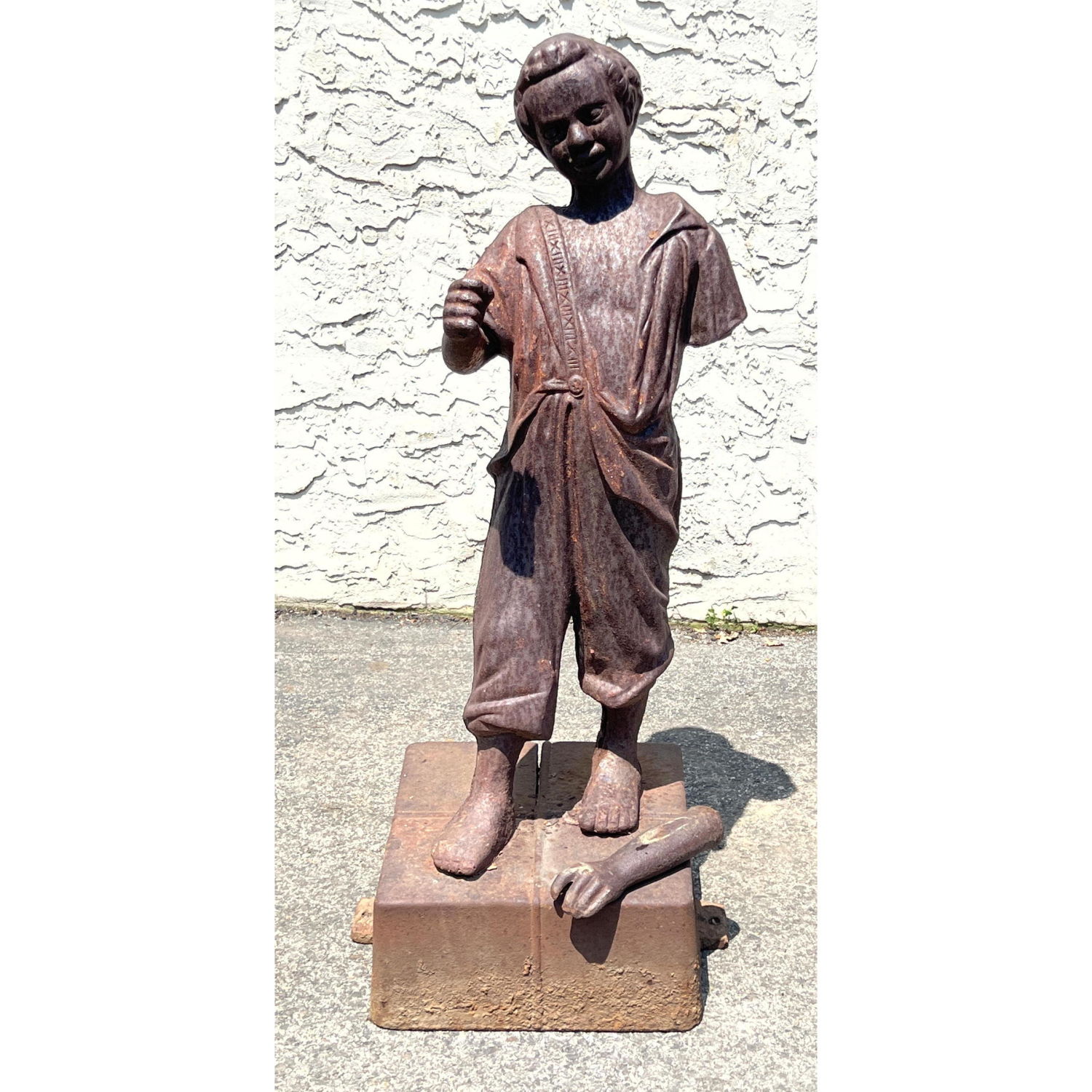 Cast Iron Garden Figure Sculpture  2b9850