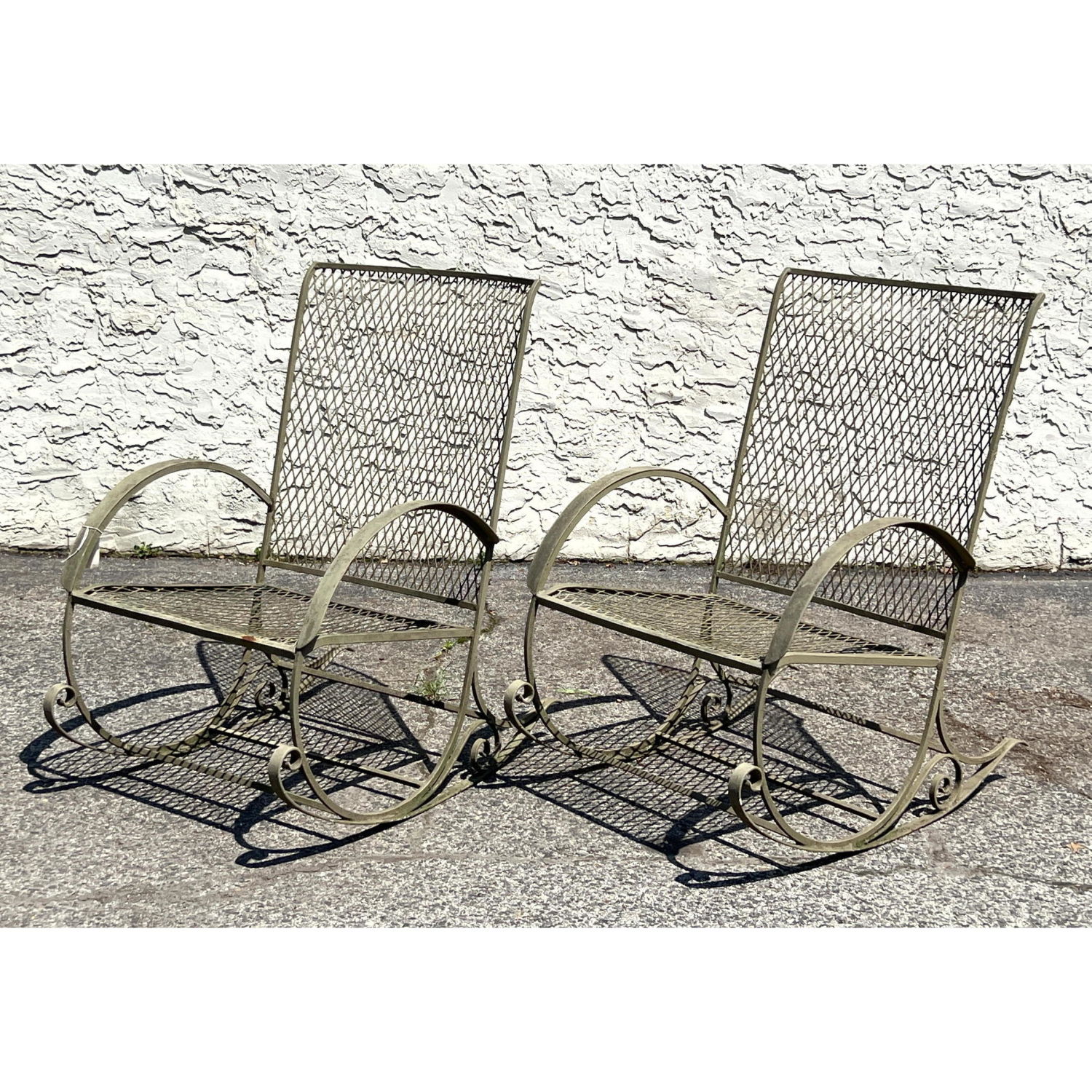 Pr Iron Mesh Metal Outdoor Lounge 2b988c