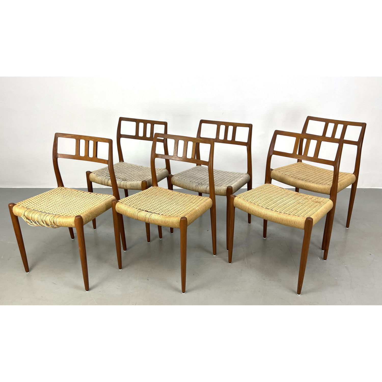 Set 6 J L MOLLER Danish Modern 2b98ea